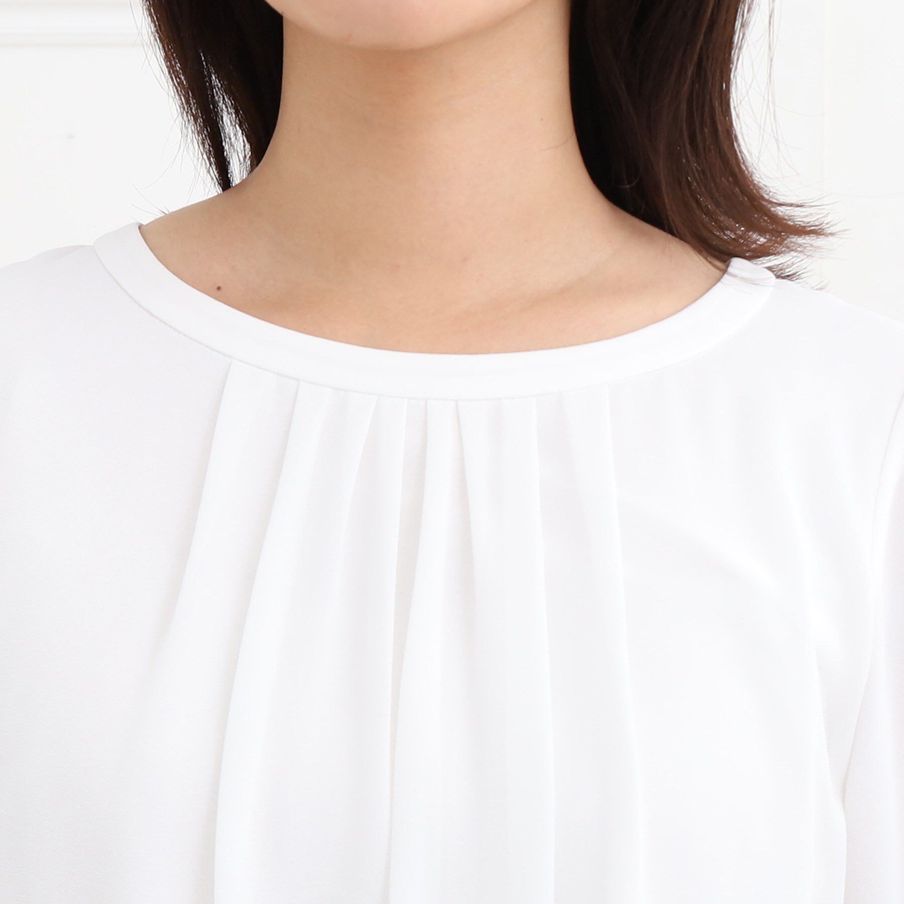 Reflect「【マシンウォッシュ可】ピンタックブラウス」|シャツ・ブラウス|