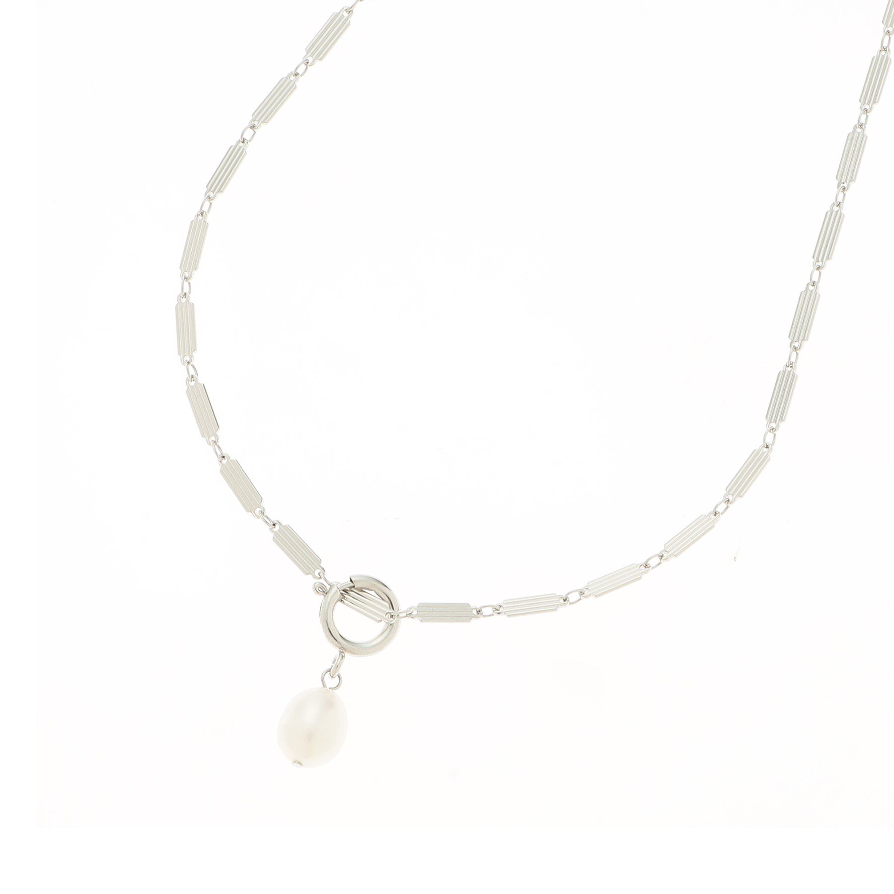 Reflect「【夏SALE／パーツ取り外し可】淡水パールネックレス」|ネックレス|シルバー(006)