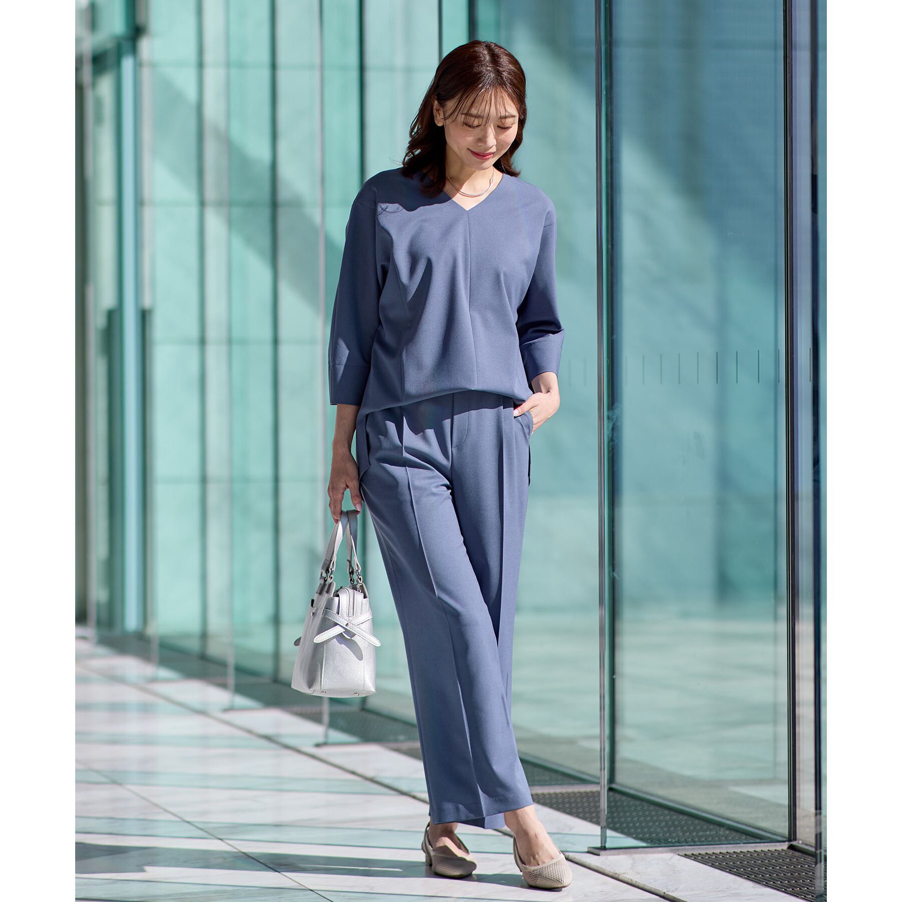 Reflect「【マシンウォッシュ可／セットアップ可能】ストレートシルエットパンツ」|その他|