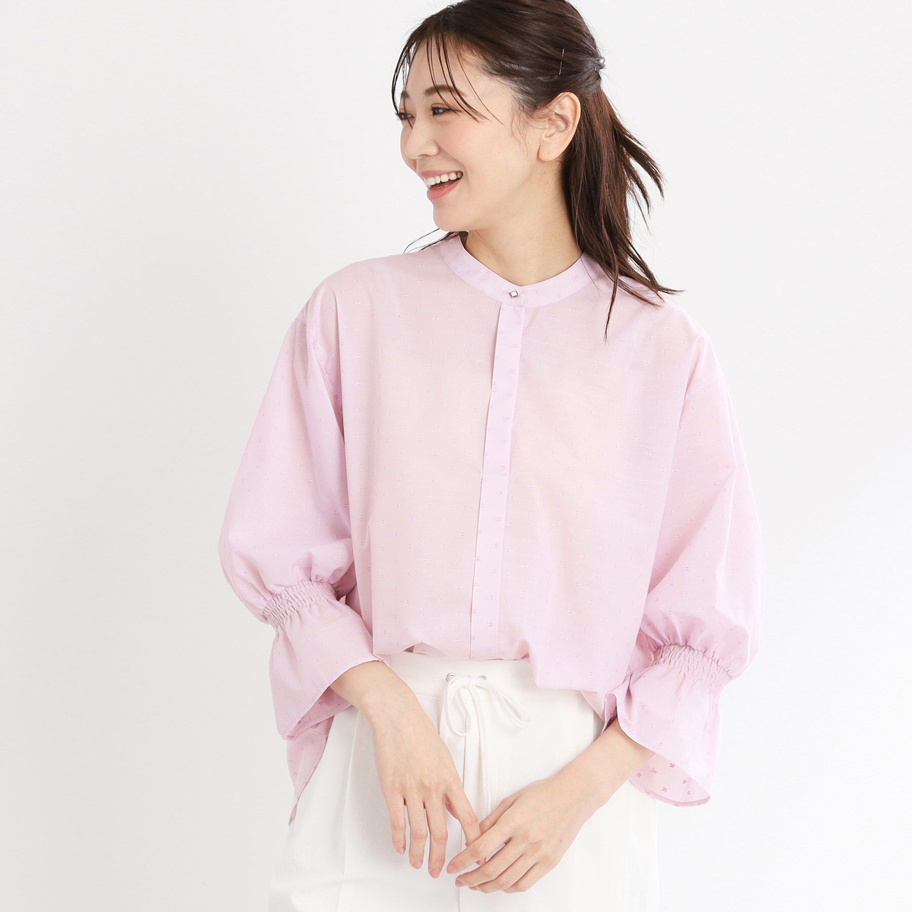 Reflect「【洗える】キャンディースリーブブラウス」|シャツ・ブラウス|