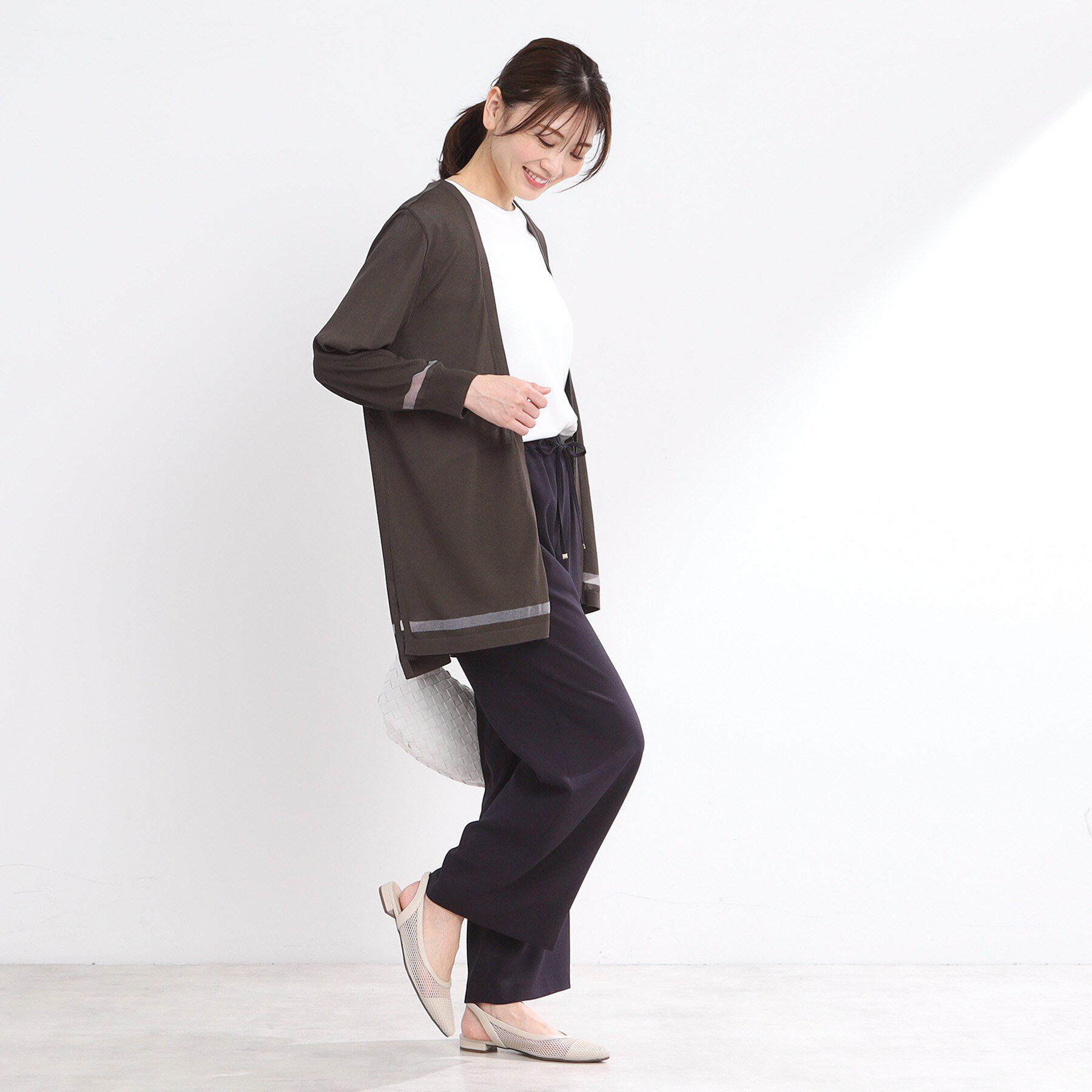 Reflect「【手洗い可】着流しカーディガン」|カーディガン|