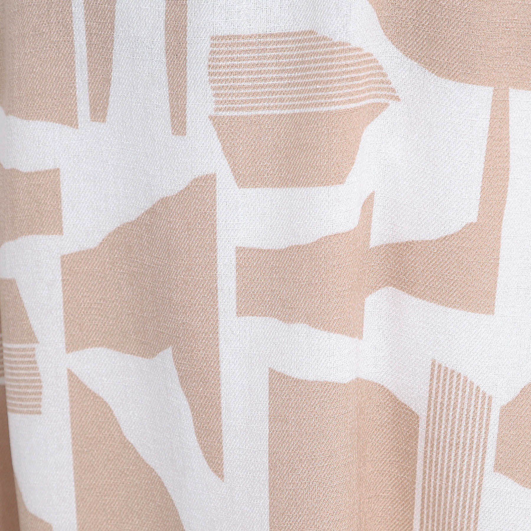 Reflect「【WEB先行カラーあり／マシンウォッシュ可】幾何モチーフプリントワンピース」|ワンピース|