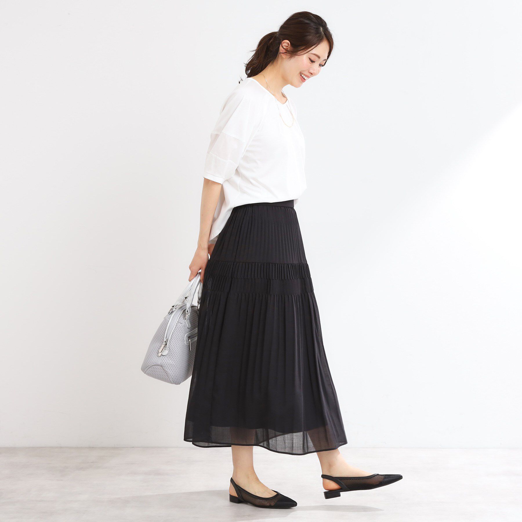 Reflect「【マシンウォッシュ可】プリーツティアードスカート」|スカート|