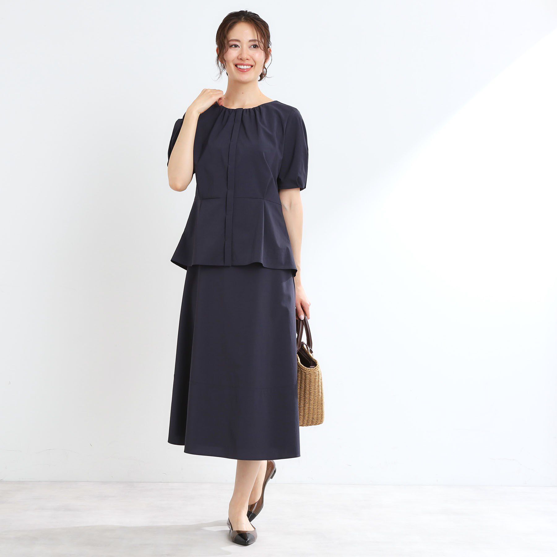 Reflect「【マシンウォッシュ可／撥水／雨の日OK！】レインシリーズフレアスカート」|スカート|