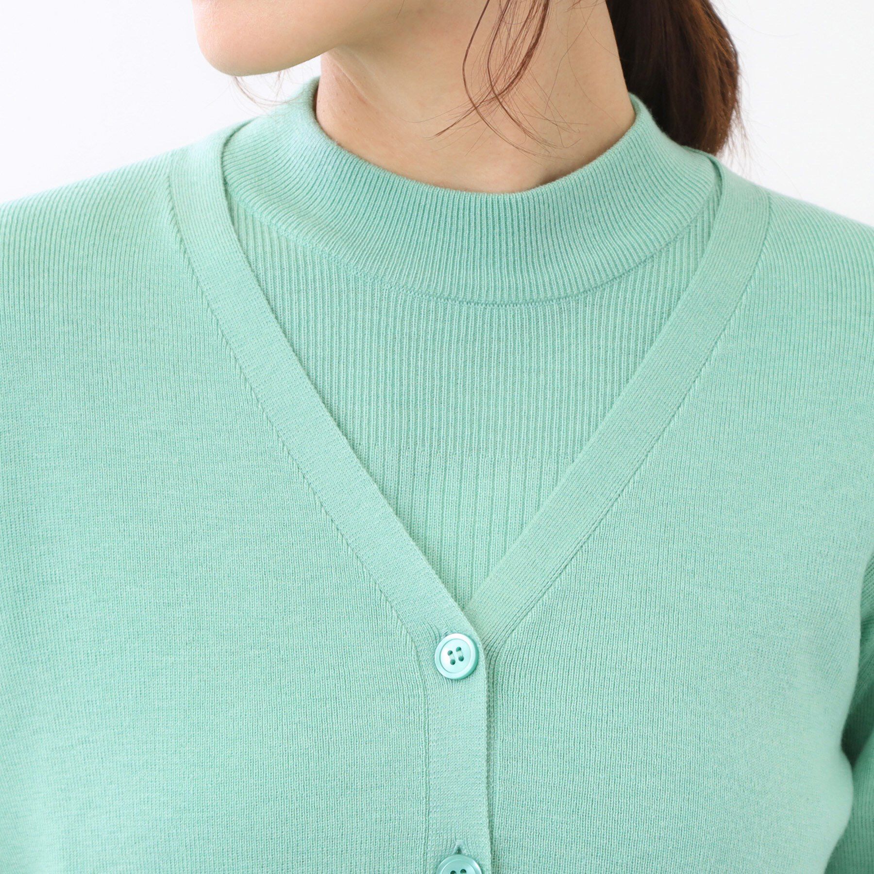 Reflect「【選べる5色／アンサンブル可】Vネックカーディガン」|カーディガン|