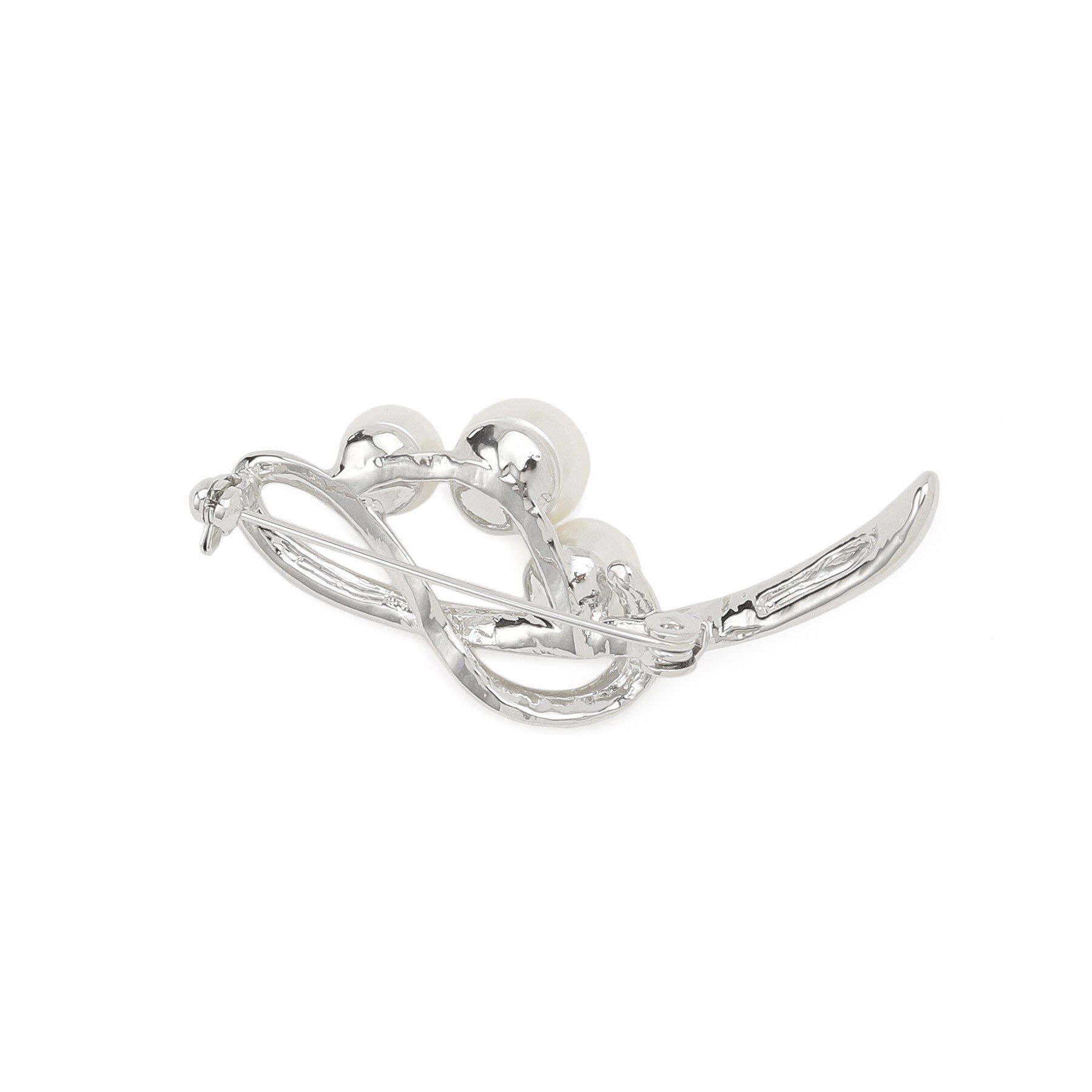 Reflect「【フォーマル／入卒】パール調&times;リーフデザインブローチ」|ブローチ・コサージュ|