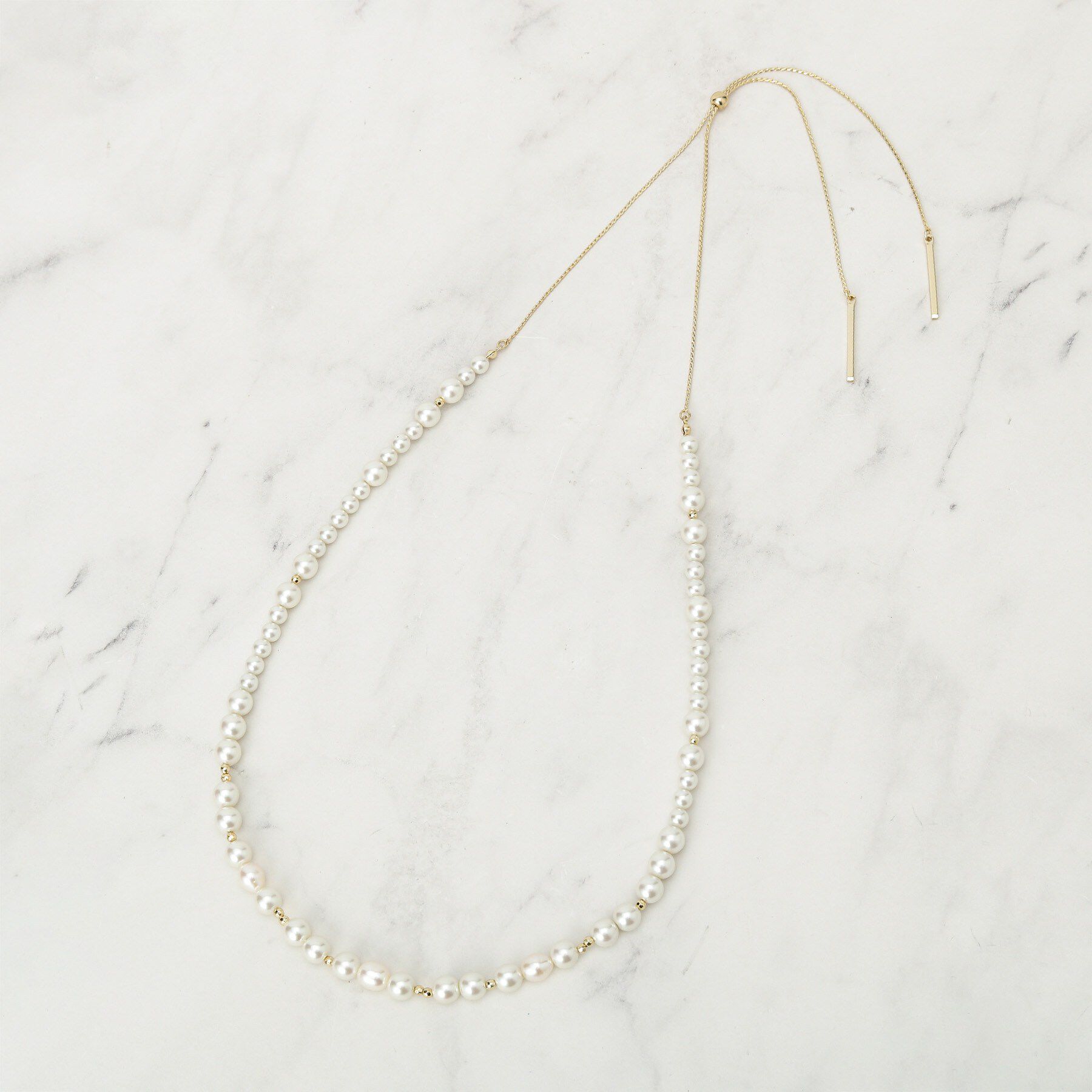 Reflect「【フォーマル／入卒／長さ調節可】淡水パールロングネックレス」|ネックレス|