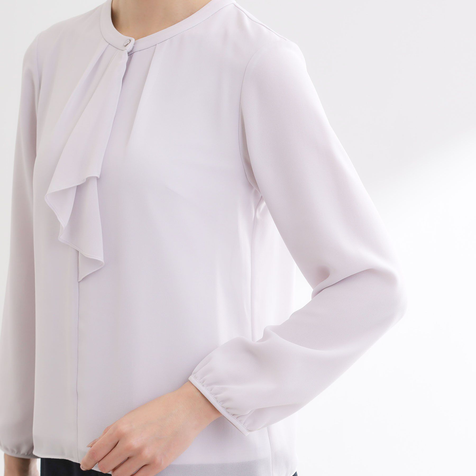 Reflect「フロントフリルシフォンブラウス」|シャツ・ブラウス|