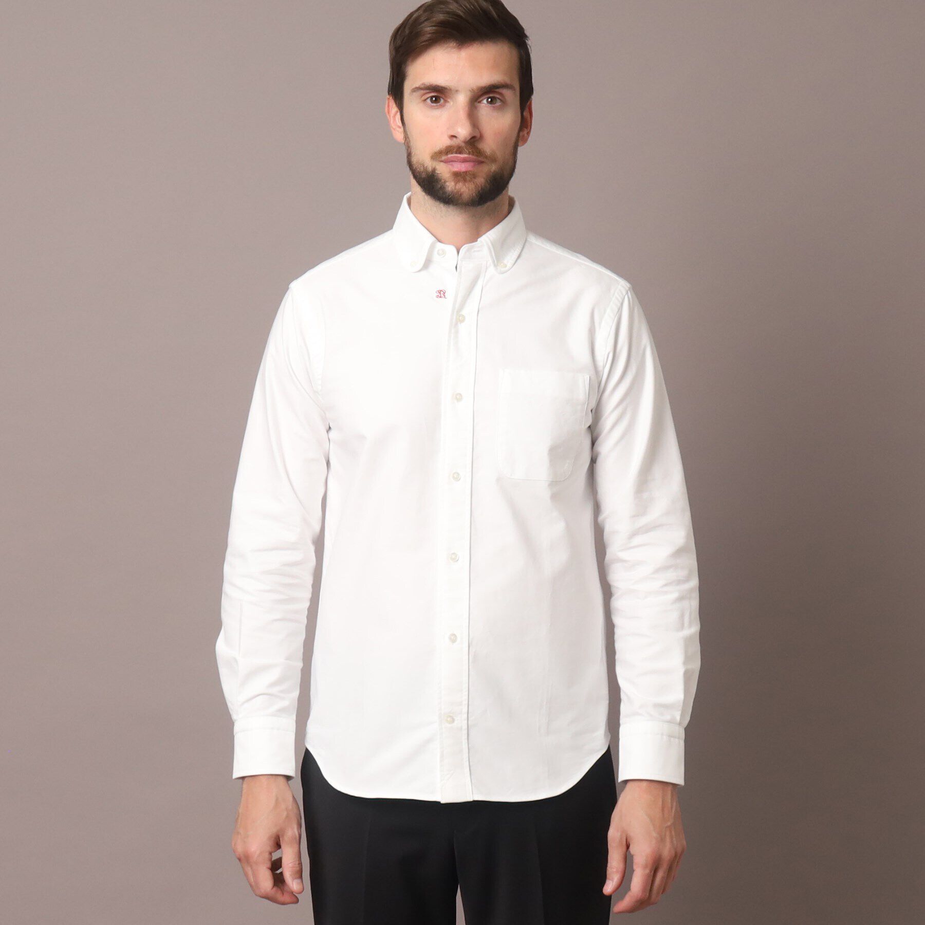 DRESSTERIOR「オックスフォード ラウンドカラーシャツ」|シャツ・ブラウス|