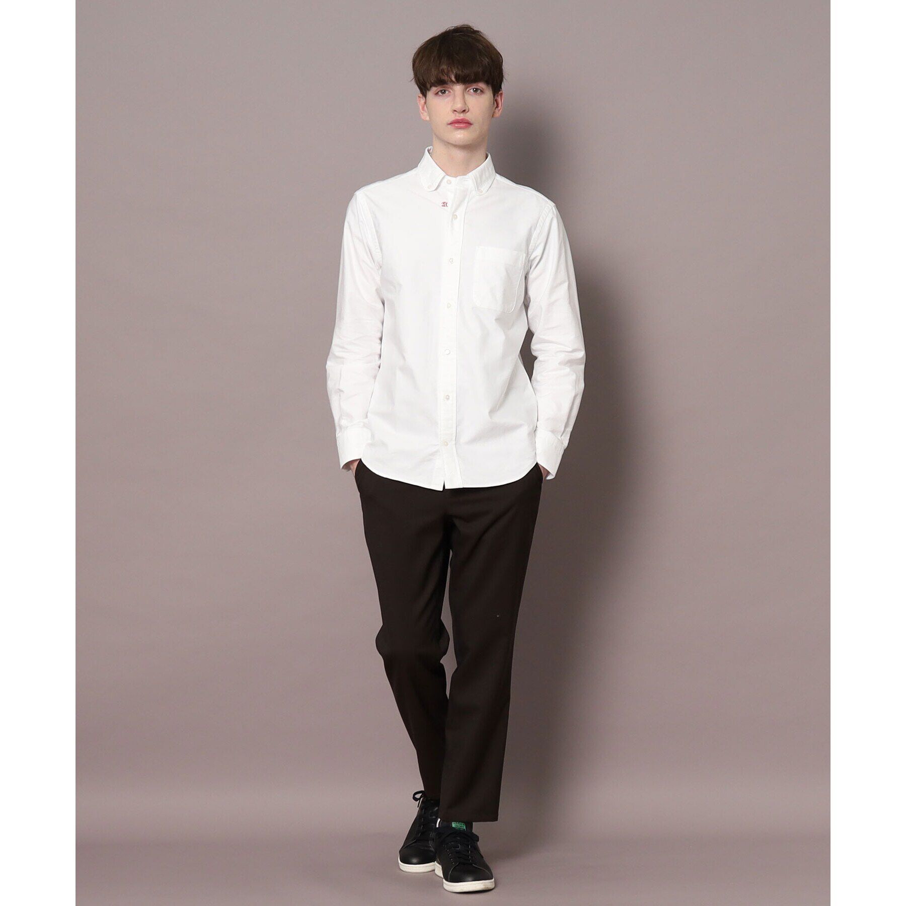 DRESSTERIOR「オックスフォード ラウンドカラーシャツ」|シャツ・ブラウス|