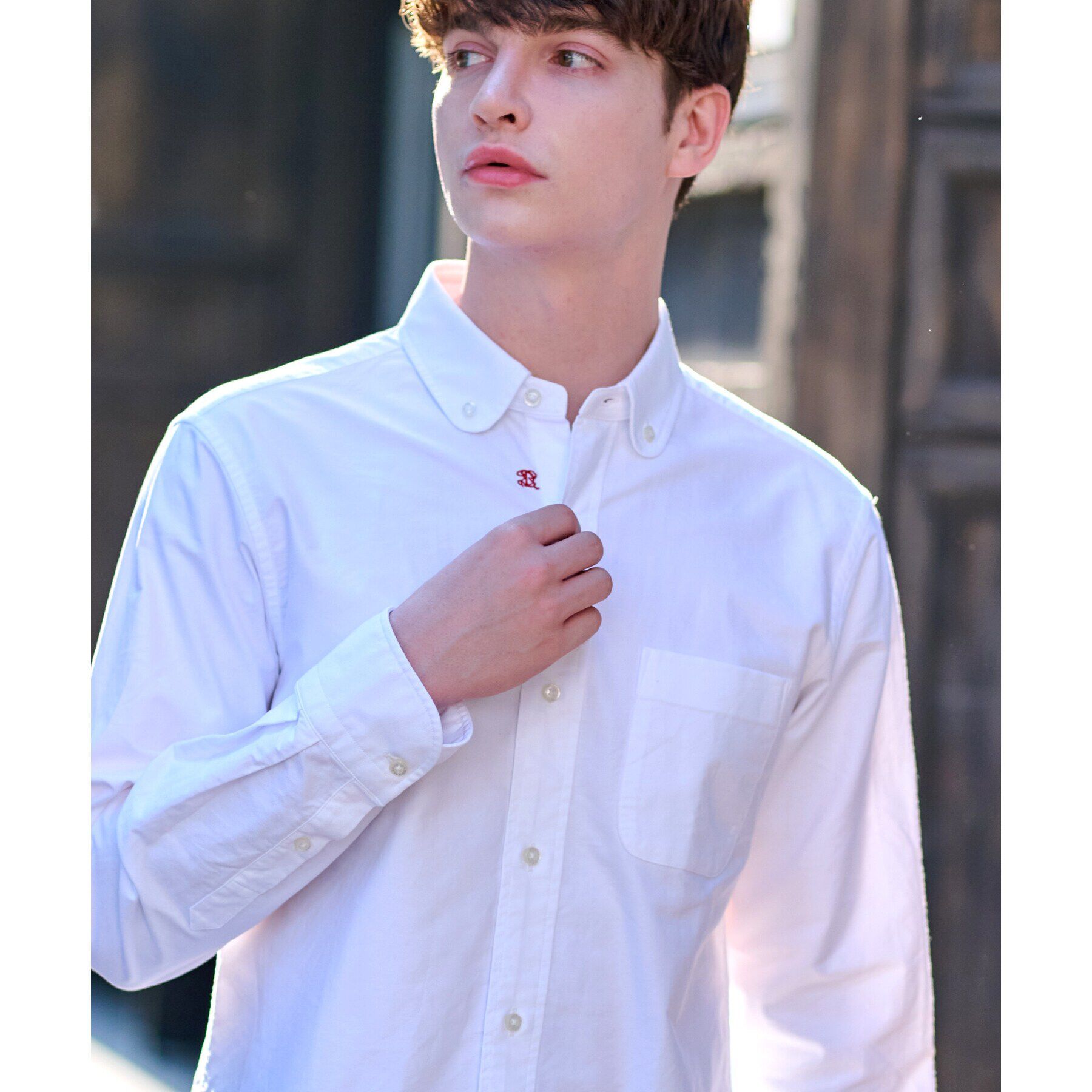 DRESSTERIOR「オックスフォード ラウンドカラーシャツ」|シャツ・ブラウス|