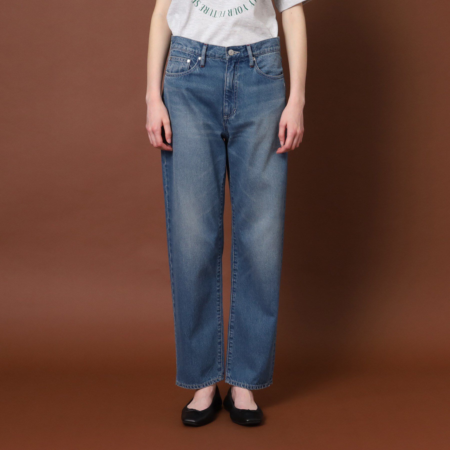 DRESSTERIOR「【洗える】テーパードコンフォートデニム」|デニム|