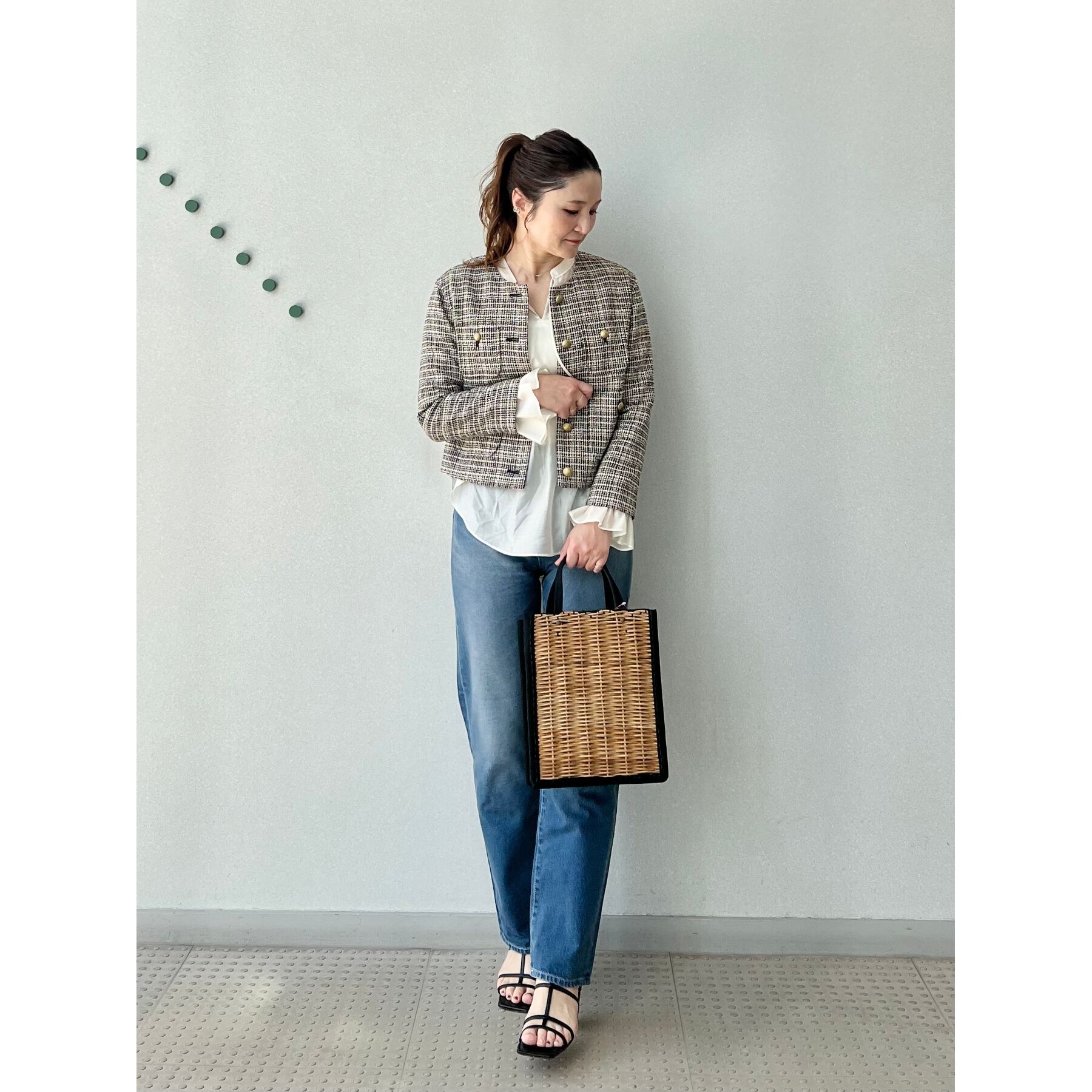 DRESSTERIOR「【洗える】テーパードコンフォートデニム」|デニム|