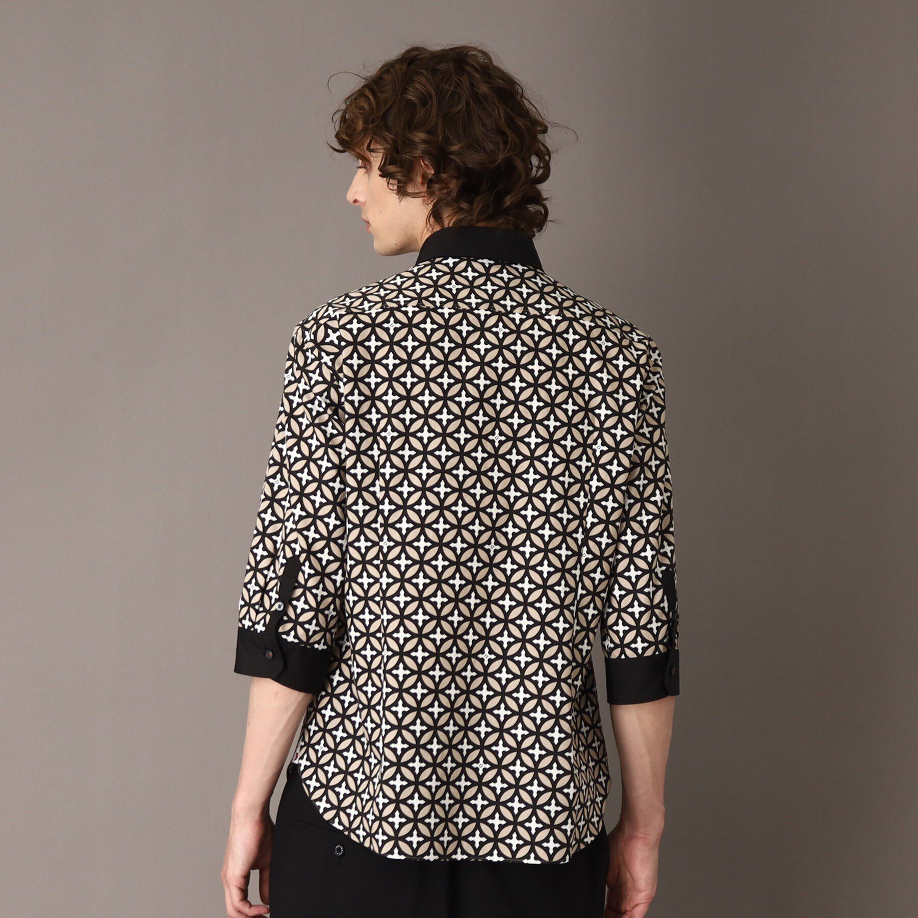 DRESSTERIOR「【Safari5月号掲載】オーバーラップサークル スリークオーターシャツ」|シャツ・ブラウス|