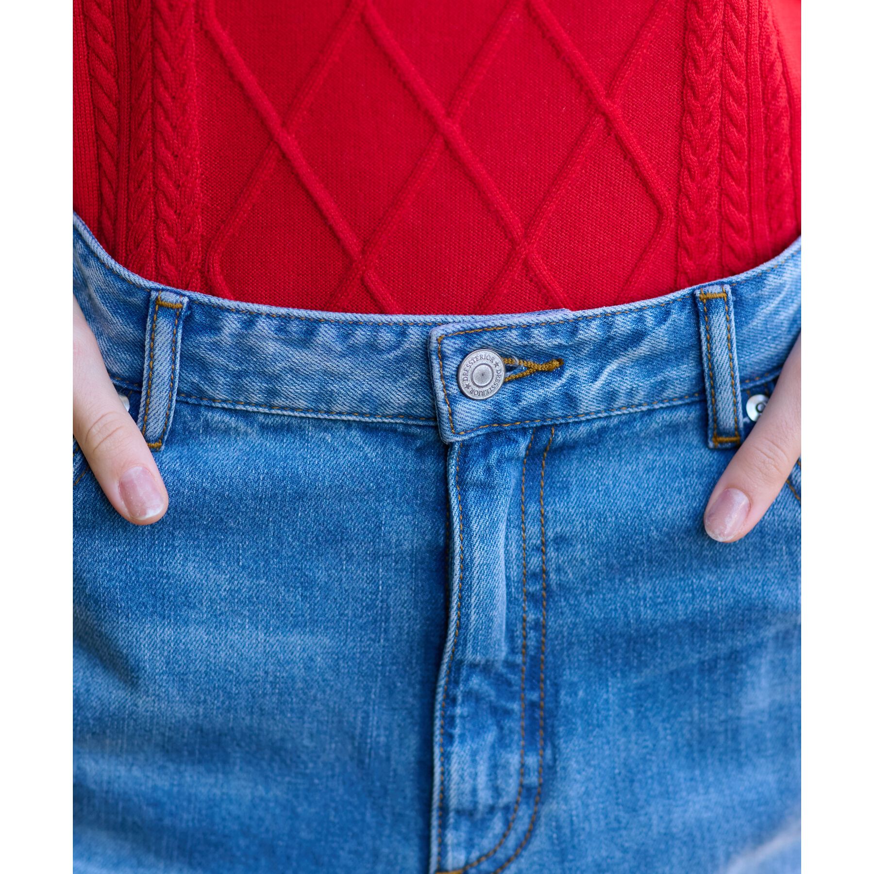 DRESSTERIOR「【大人百花モデル美香さん着用/CLASSY.12月号/otonaMUSE11月号掲載】ヴィンテージ加」|デニム|