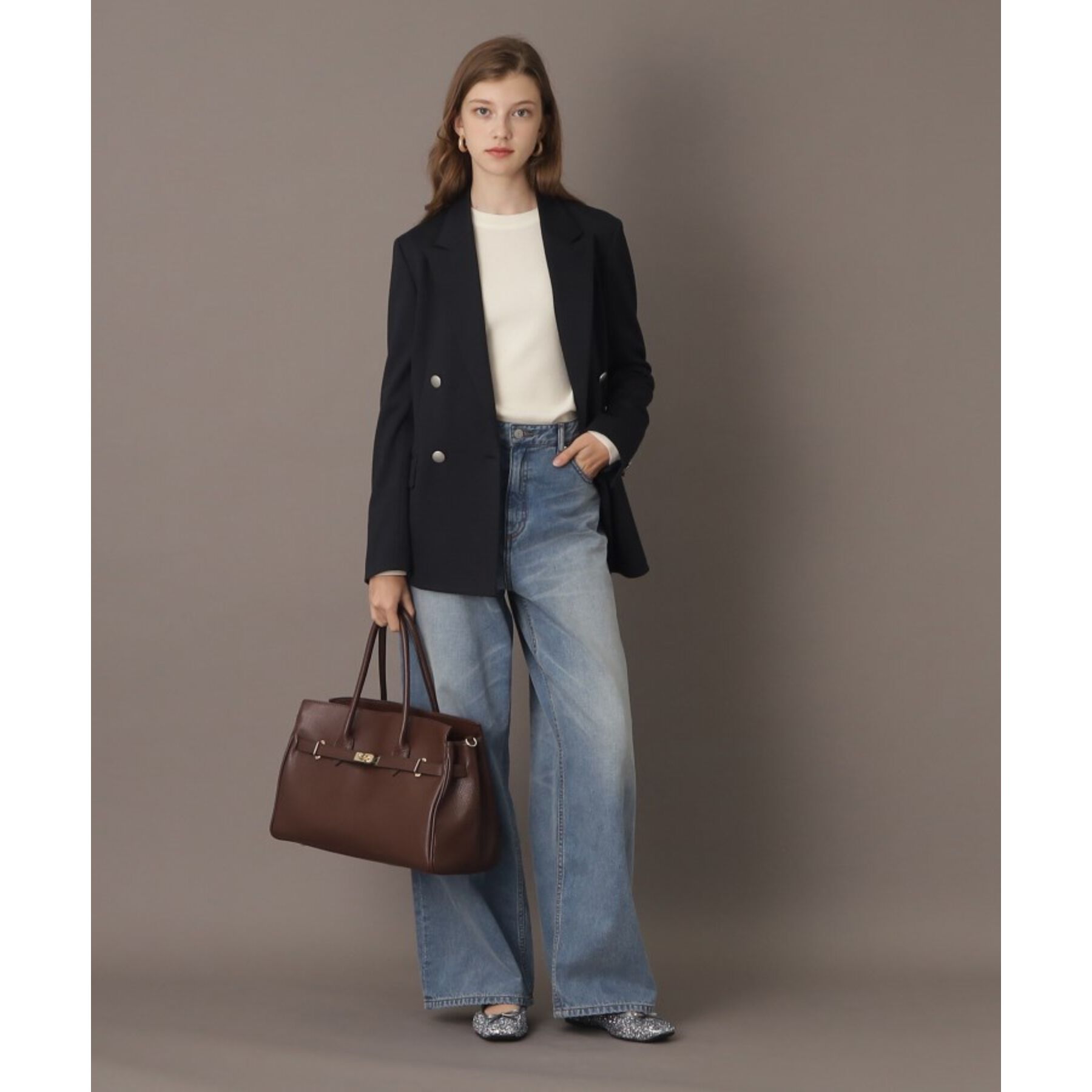 DRESSTERIOR「【大人百花モデル美香さん着用/CLASSY.12月号/otonaMUSE11月号掲載】ヴィンテージ加」|デニム|