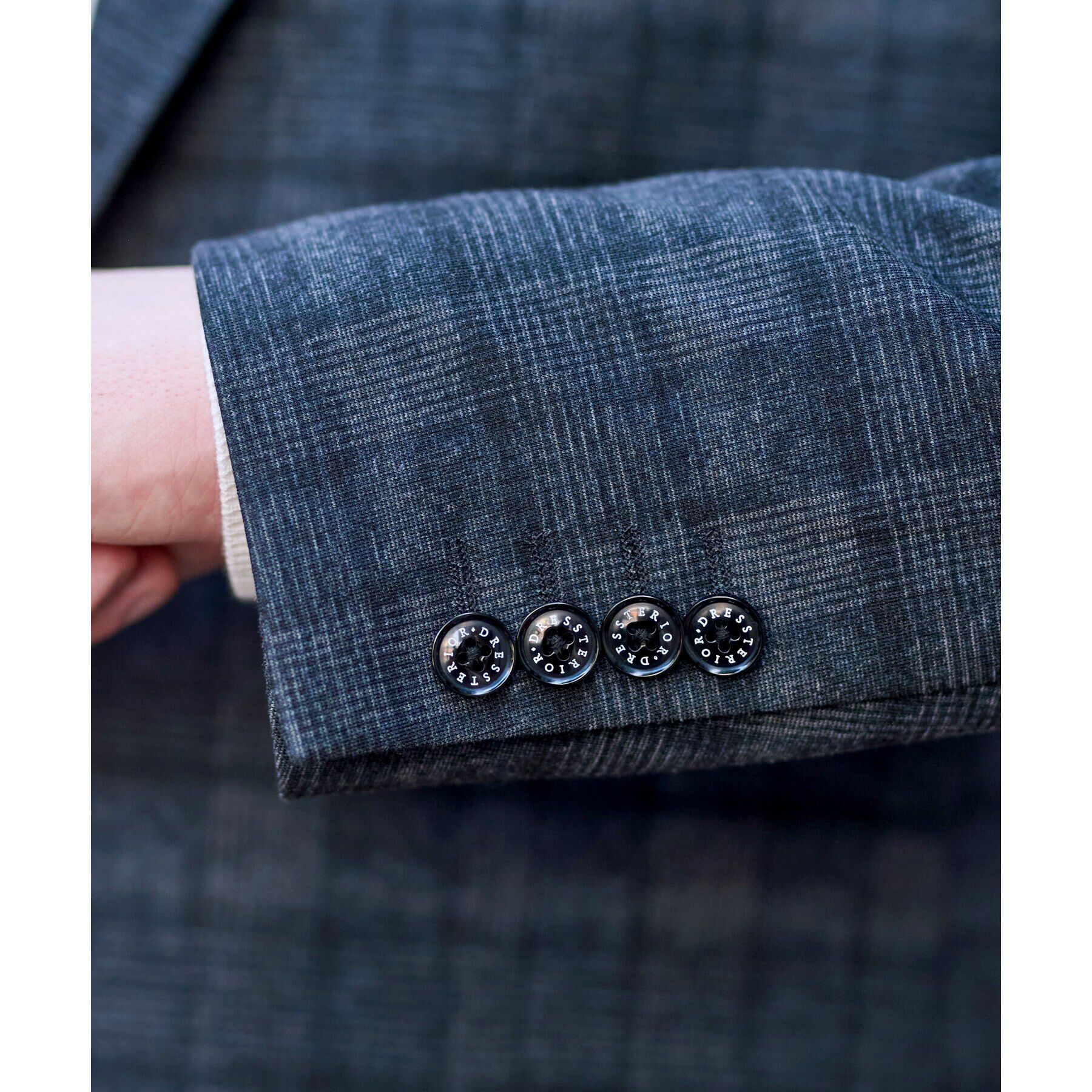 DRESSTERIOR「【セットアップ可】ネイビーグレンチェックSET UPジャケット」|テーラードジャケット|