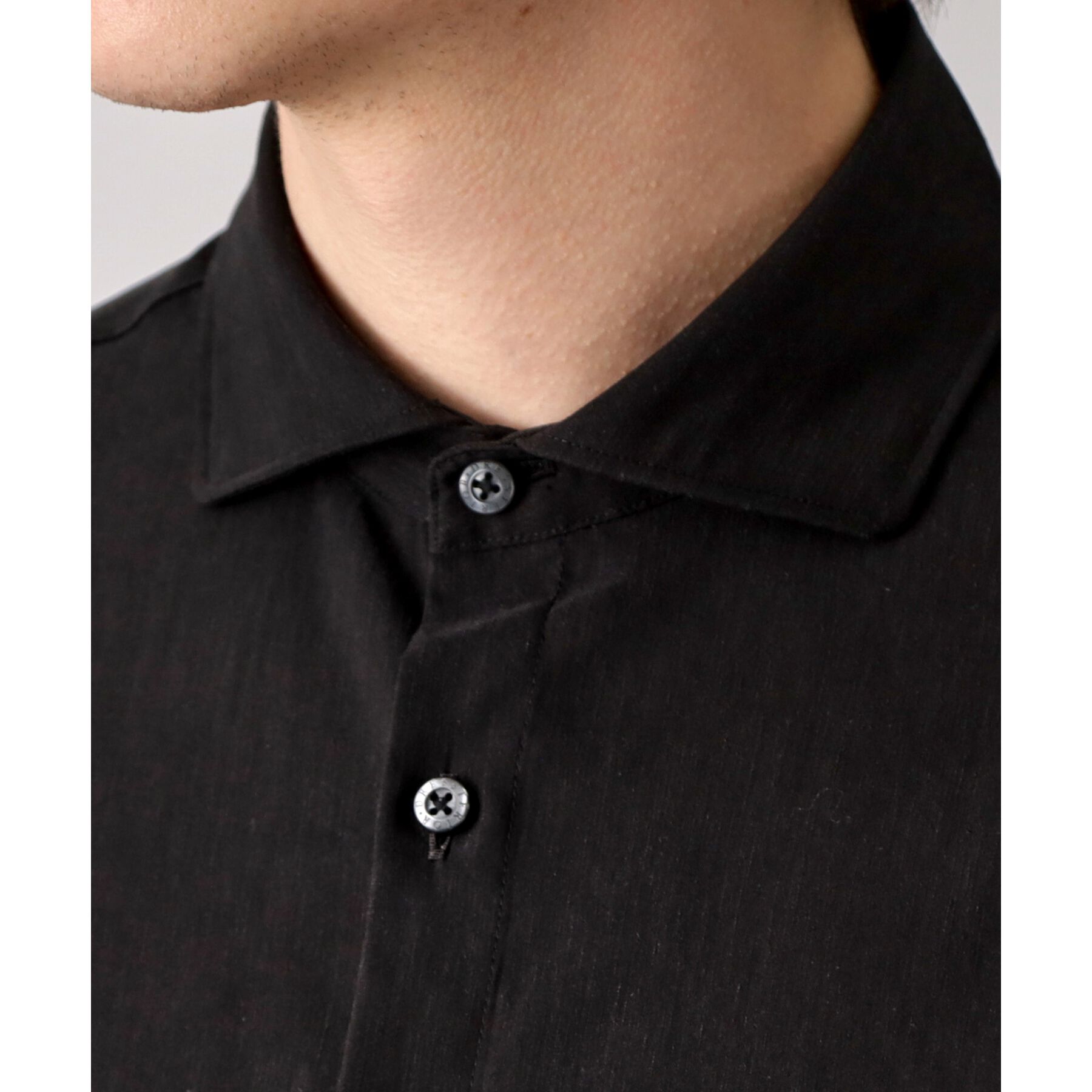 DRESSTERIOR「リネン混スリークオーターシャツ」|シャツ・ブラウス|