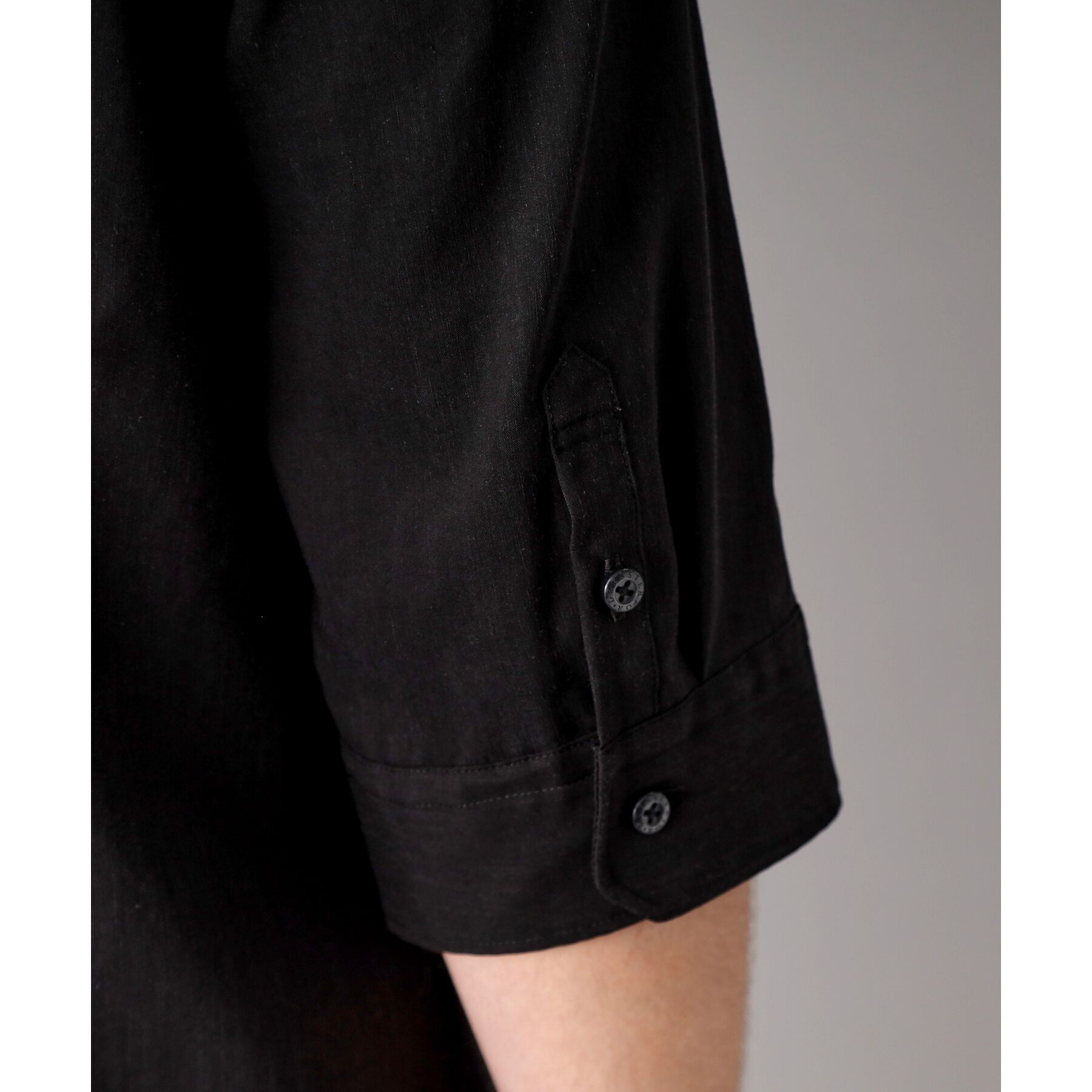 DRESSTERIOR「リネン混スリークオーターシャツ」|シャツ・ブラウス|