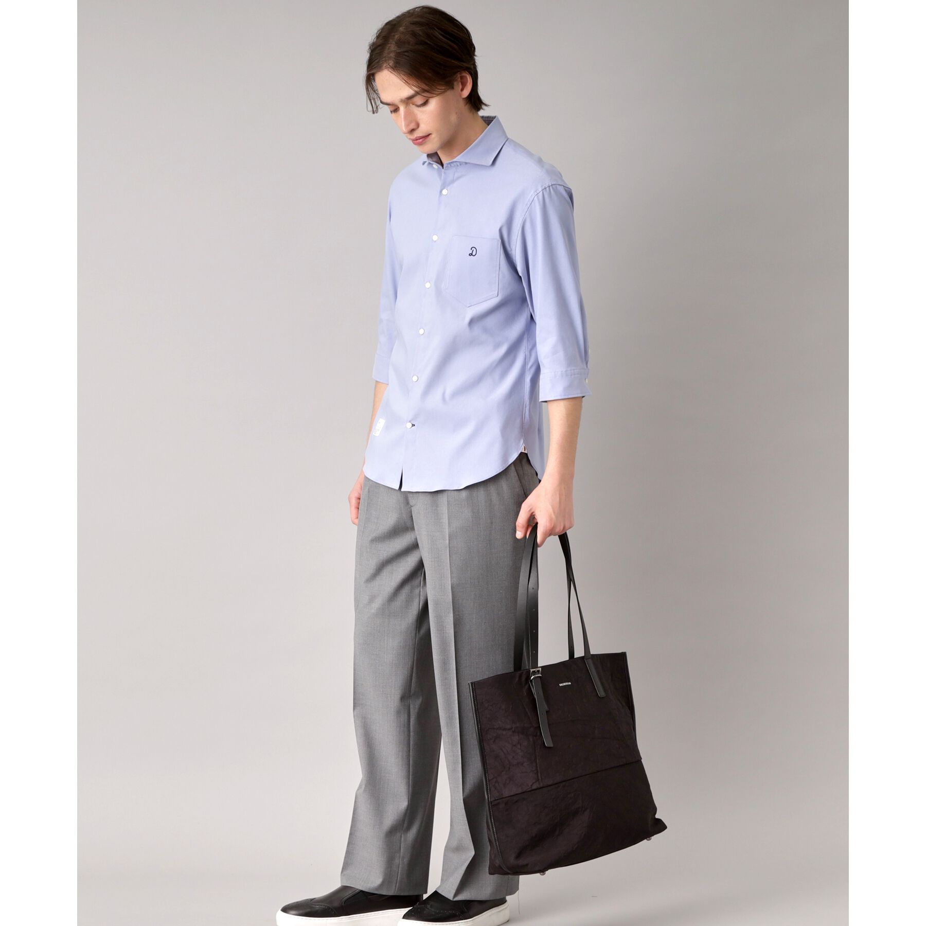 DRESSTERIOR「リネン混スリークオーターシャツ」|シャツ・ブラウス|