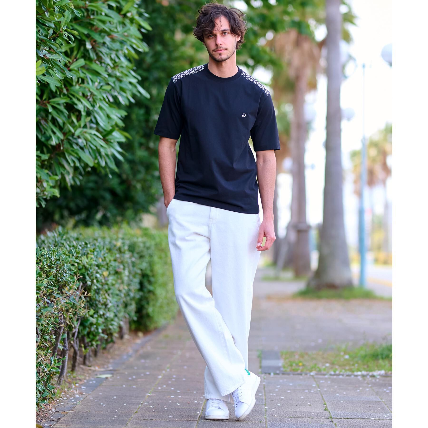 DRESSTERIOR「【接触冷感/UVカット】BACK BREEZE TECH ハーフスリーブTシャツ」|Tシャツ・カットソー|