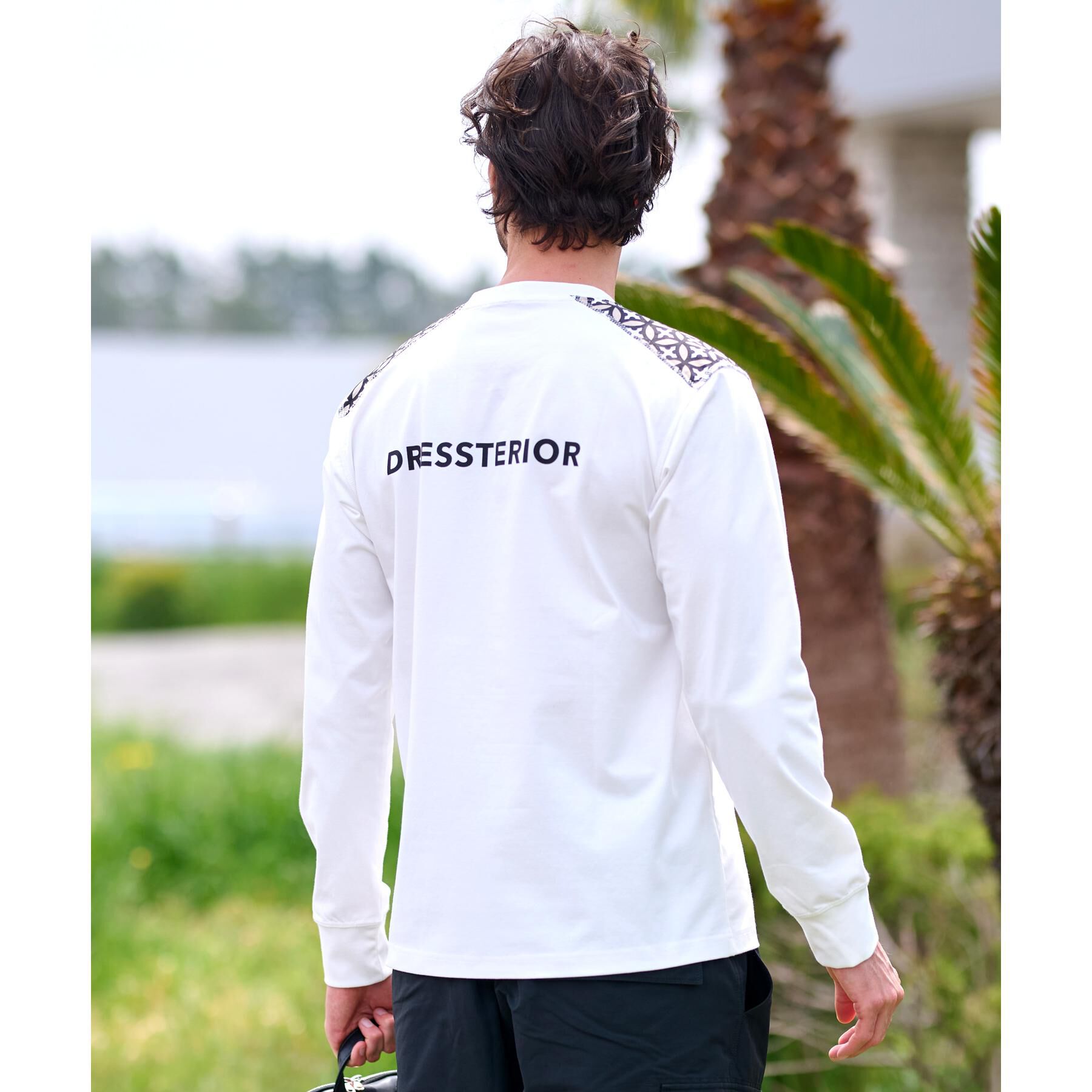 DRESSTERIOR「【接触冷感/UVカット】BACK BREEZE TECH ロングTシャツ」|Tシャツ・カットソー|