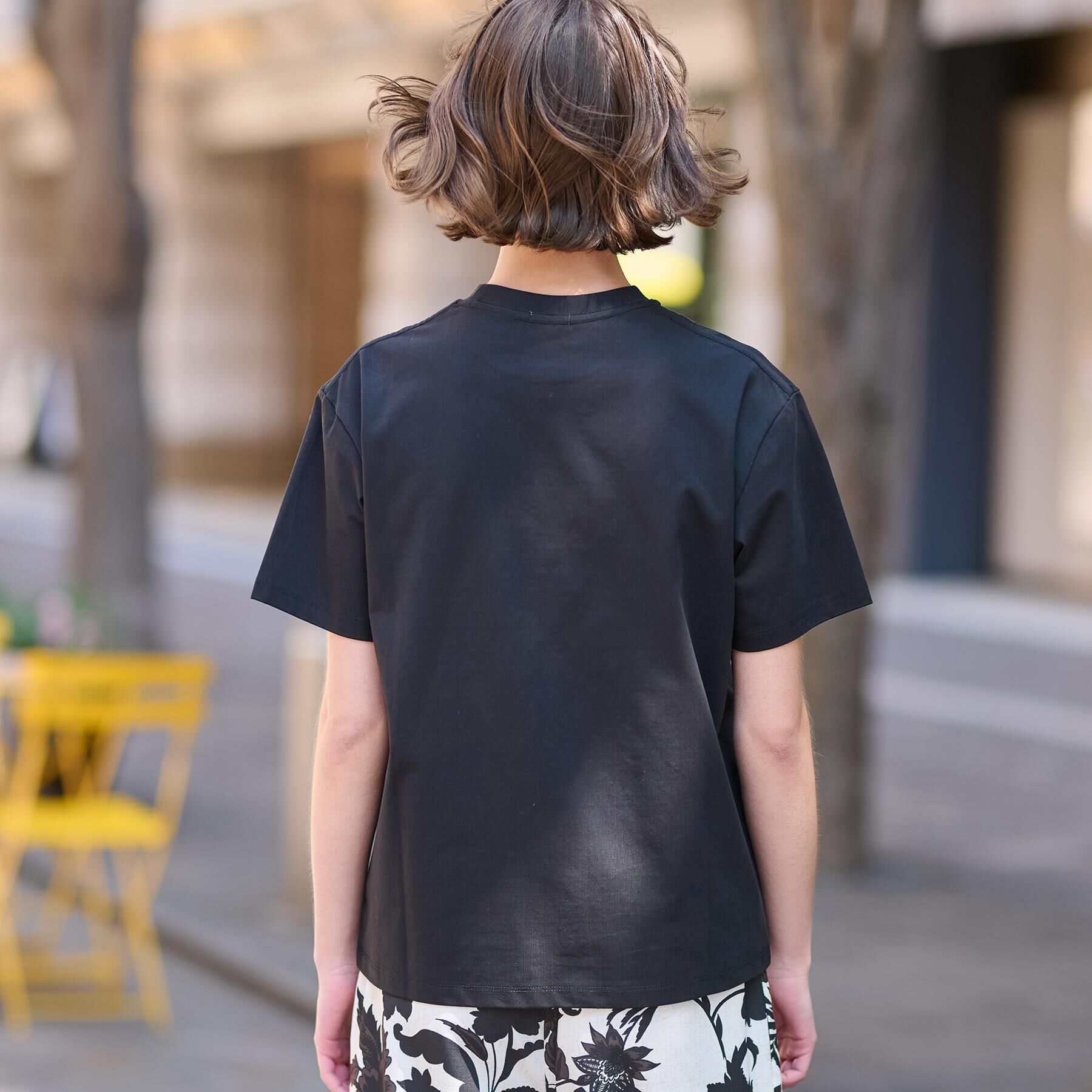 DRESSTERIOR「【接触冷感/UVカット】バックブリーズテックロゴTシャツ」|Tシャツ・カットソー|