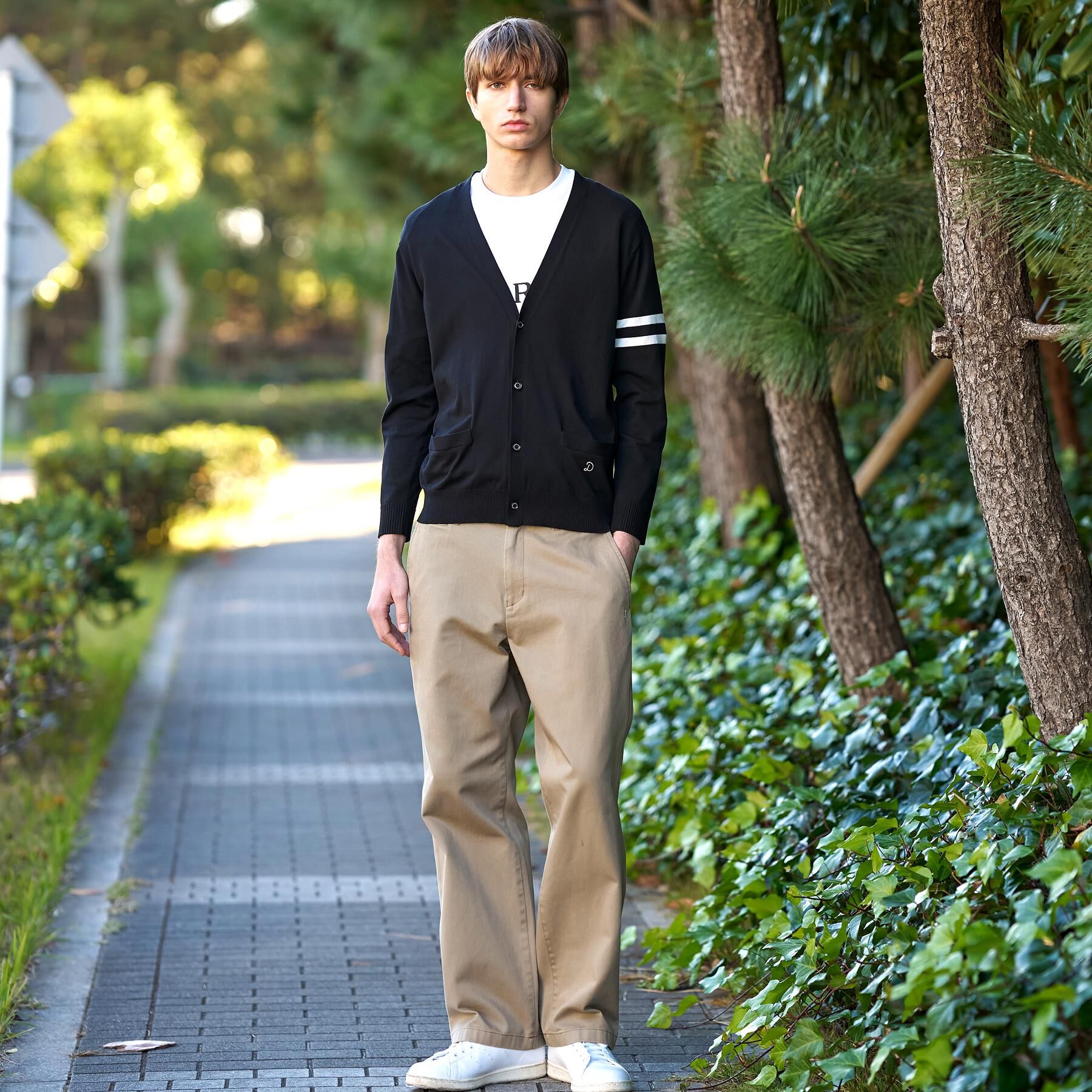 DRESSTERIOR「コットンシルク ニットカーディガン」|カーディガン|