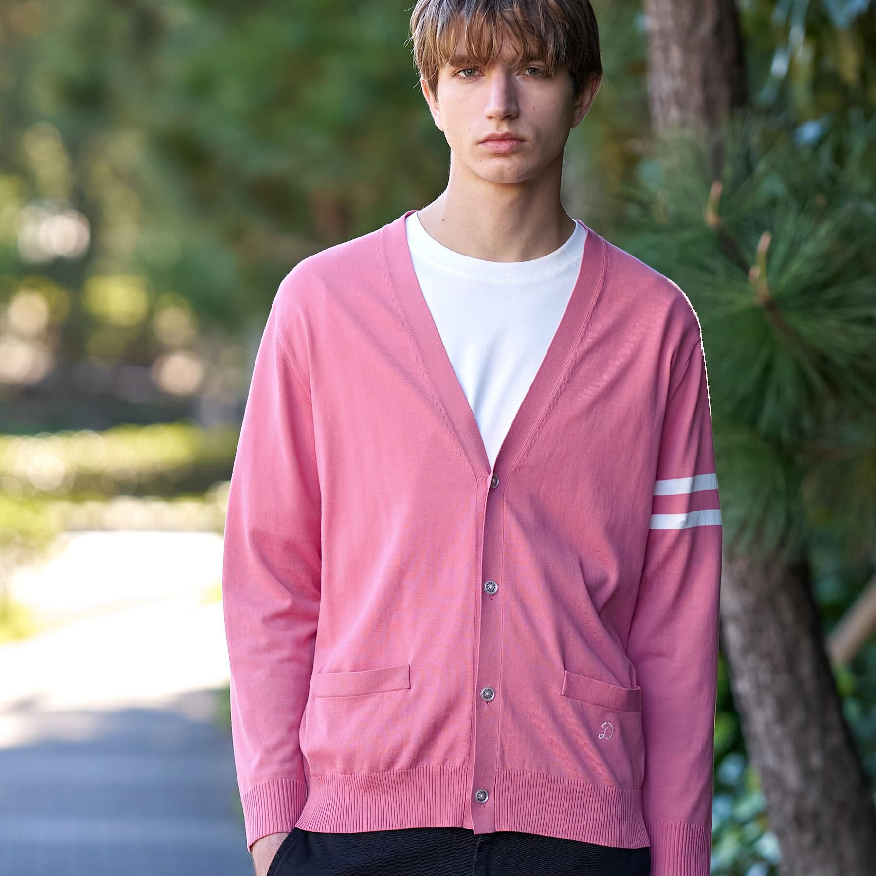 DRESSTERIOR「コットンシルク ニットカーディガン」|カーディガン|