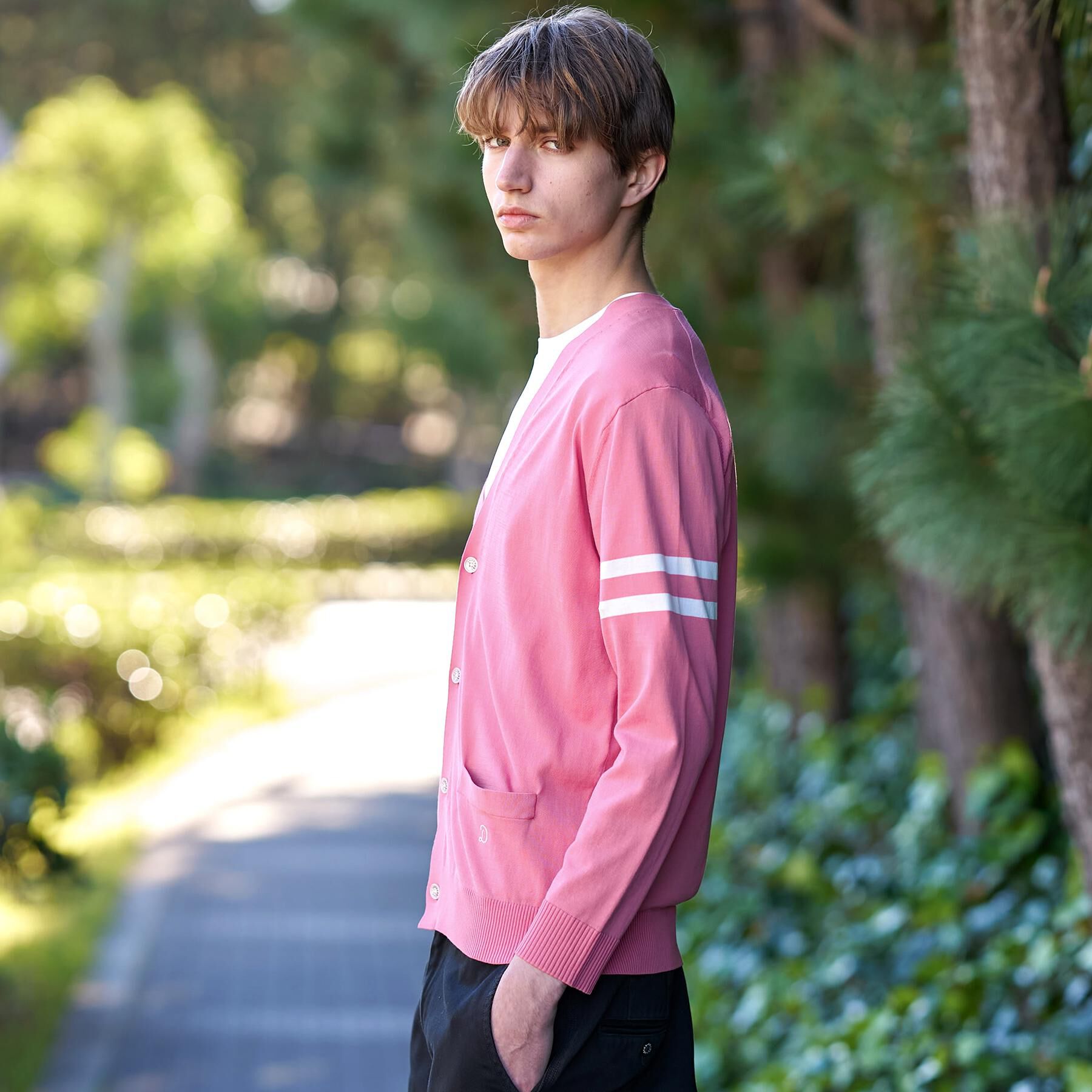 DRESSTERIOR「コットンシルク ニットカーディガン」|カーディガン|