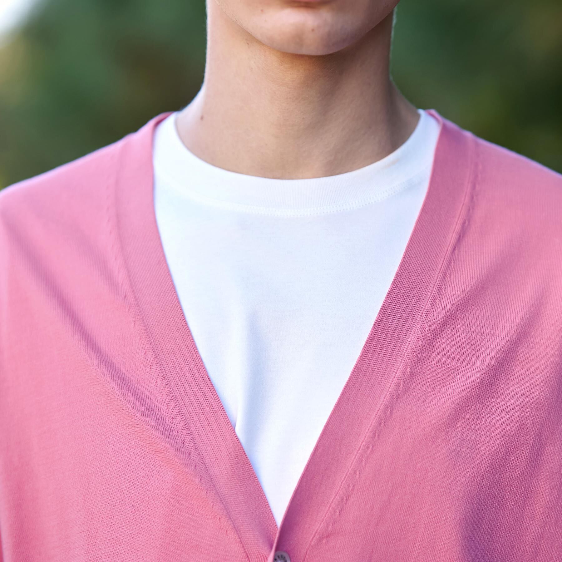 DRESSTERIOR「コットンシルク ニットカーディガン」|カーディガン|