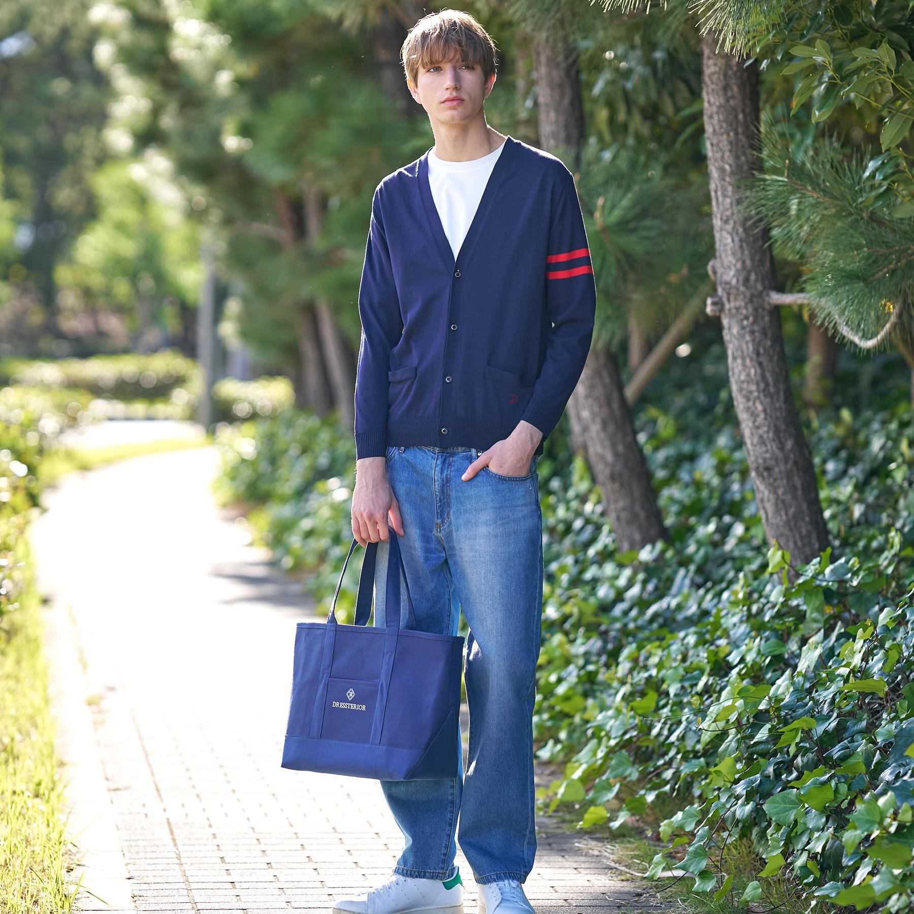 DRESSTERIOR「コットンシルク ニットカーディガン」|カーディガン|