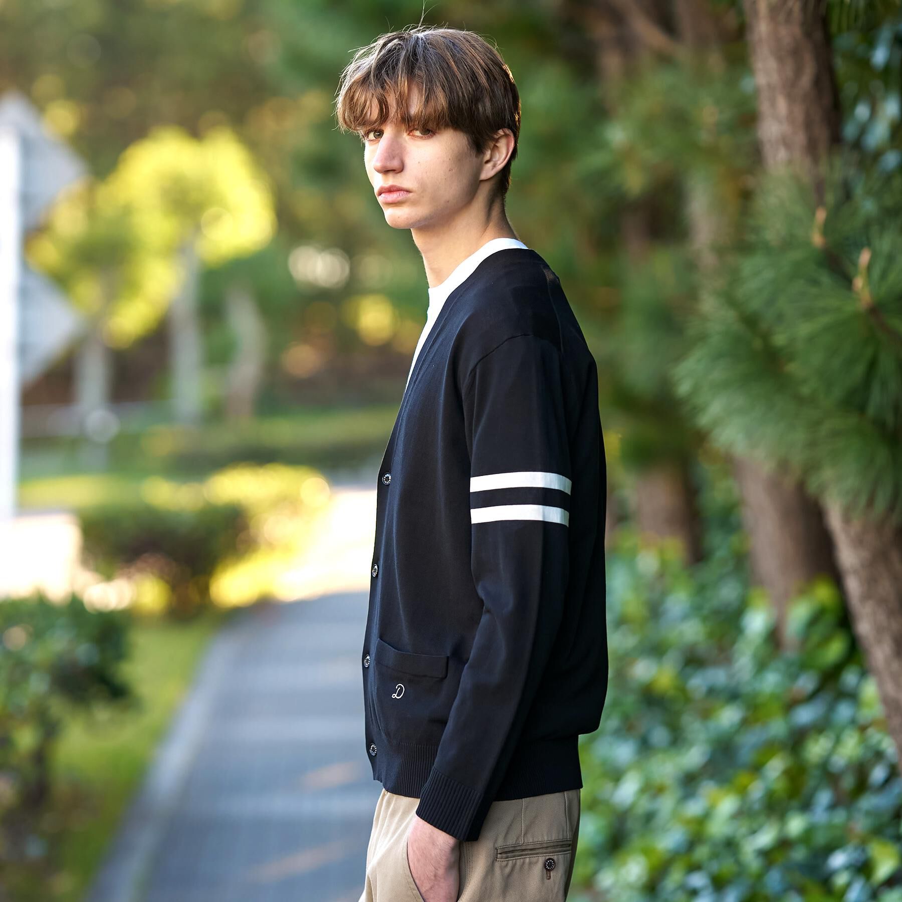 DRESSTERIOR「コットンシルク ニットカーディガン」|カーディガン|