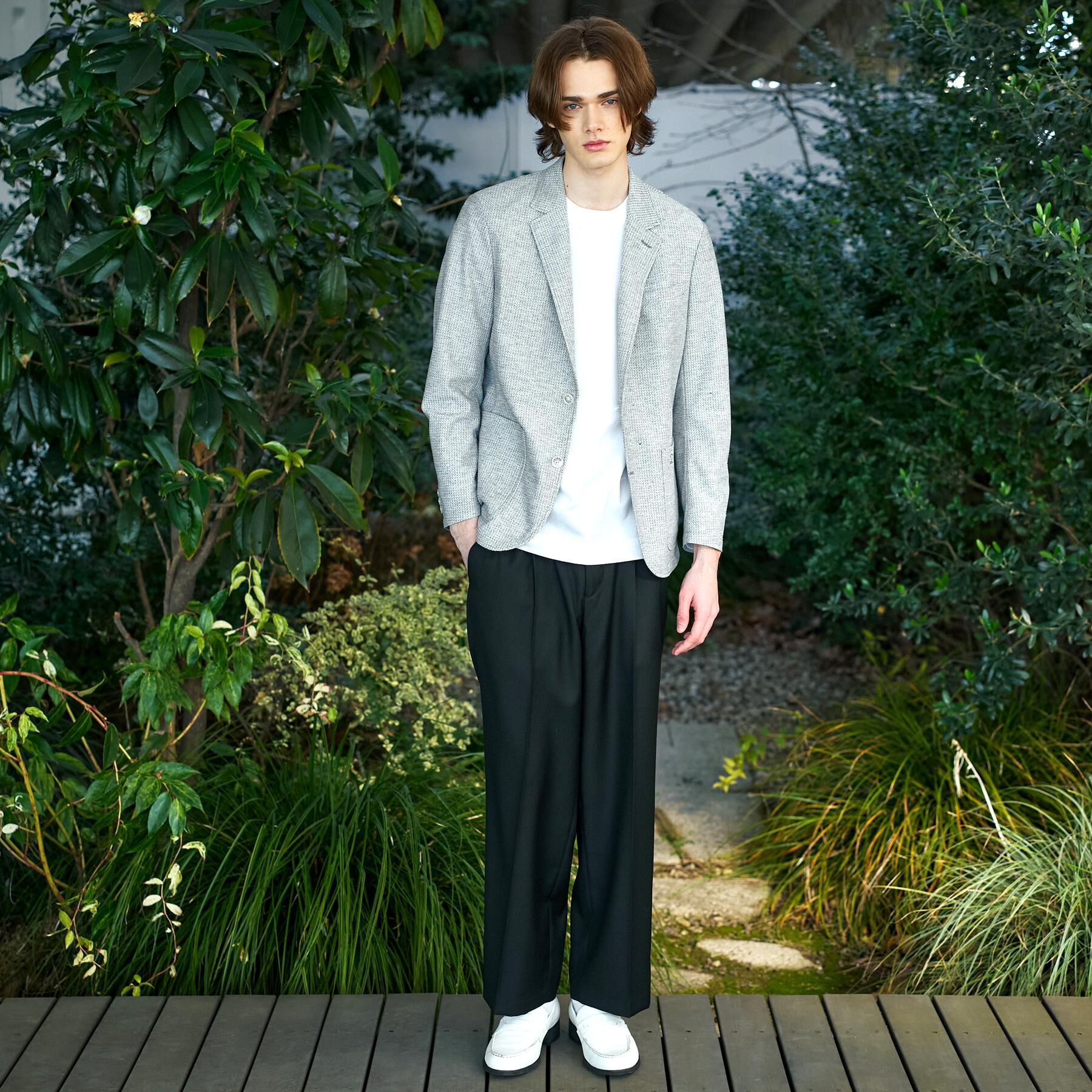 DRESSTERIOR「鹿の子 コンフォータブルジャケット」|テーラードジャケット|