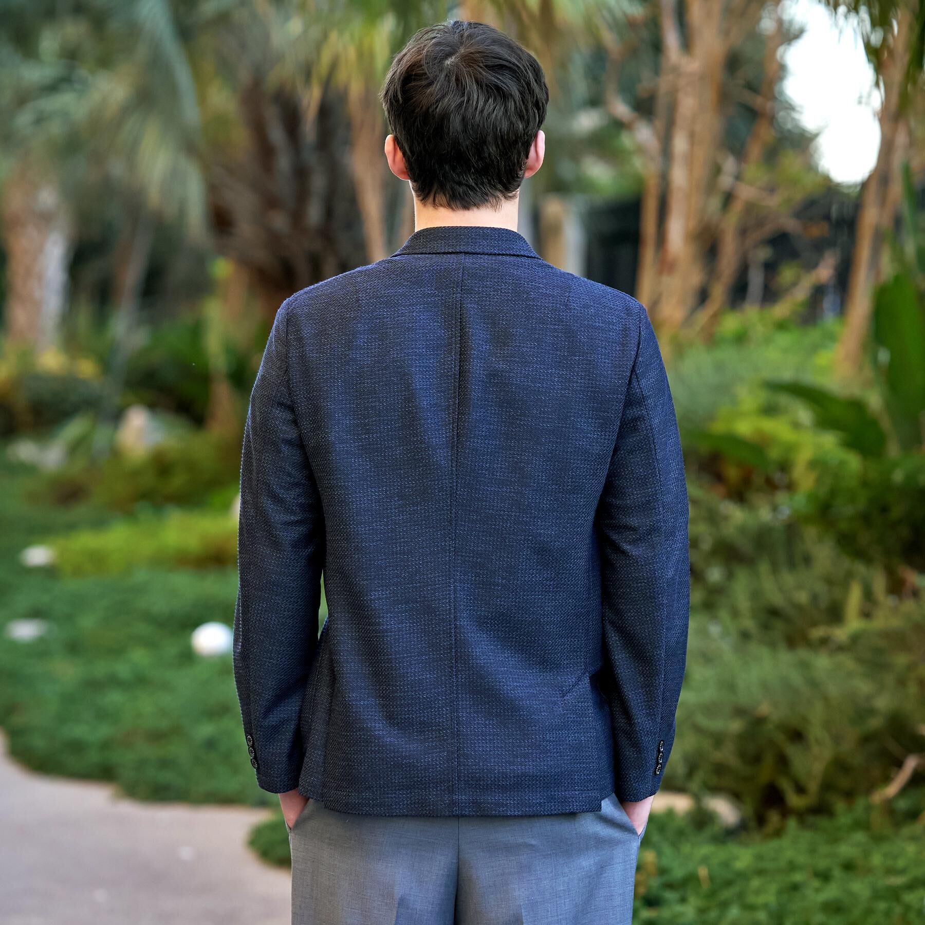 DRESSTERIOR「鹿の子 コンフォータブルジャケット」|テーラードジャケット|