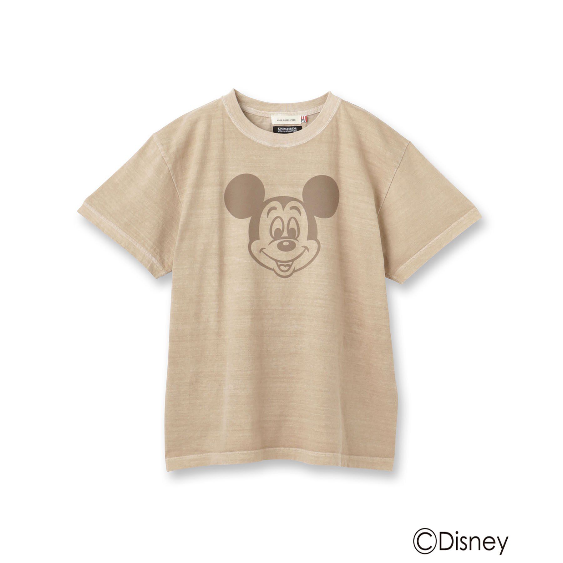 DRESSTERIOR「GOOD ROCK SPEED（グッドロックスピード）【別注】ミッキーTシャツ」|Tシャツ・カットソー|グレージュ(050)
