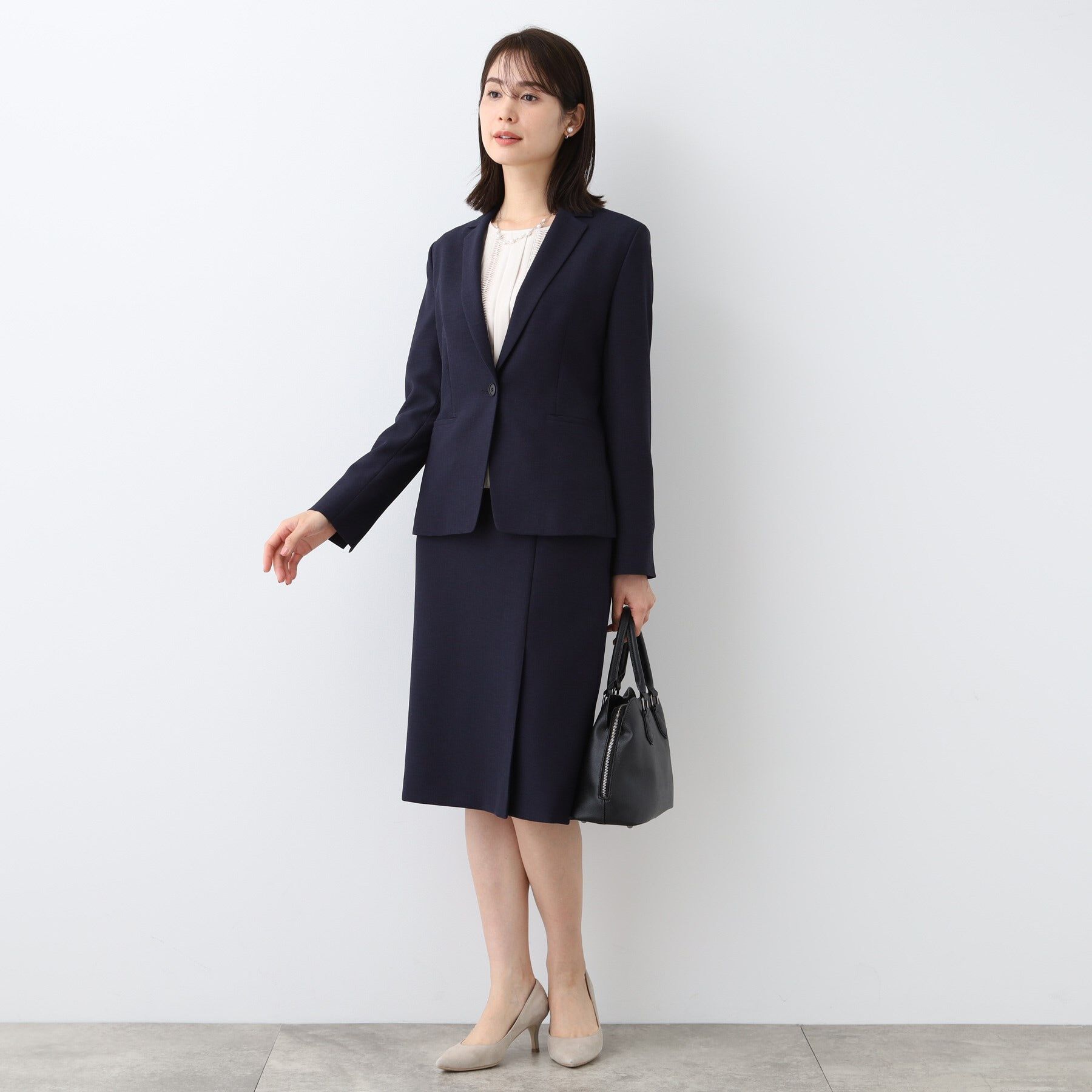 INDIVI「【洗える／スーツ】ストレートラインスカート」|スーツ|