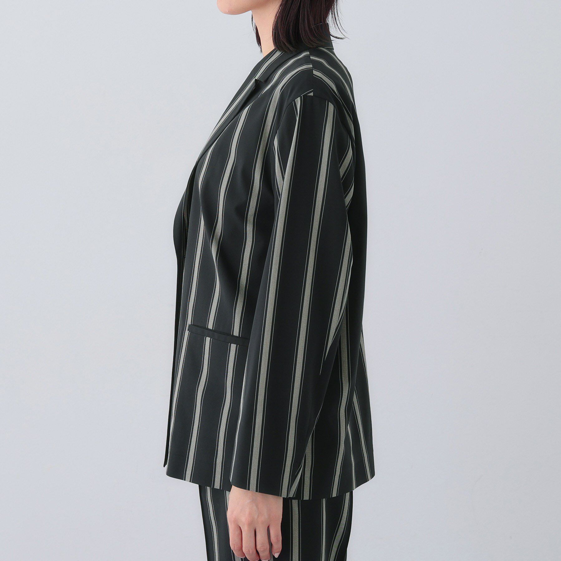 INDIVI「【日本製／SETUP可能】コットン混カーディガンライクジャケット」|スーツ|