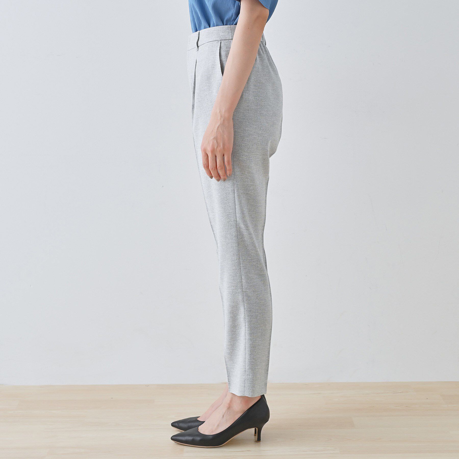 INDIVI「【通勤スーツ】ドライタッチテーパードパンツ」|スーツ|