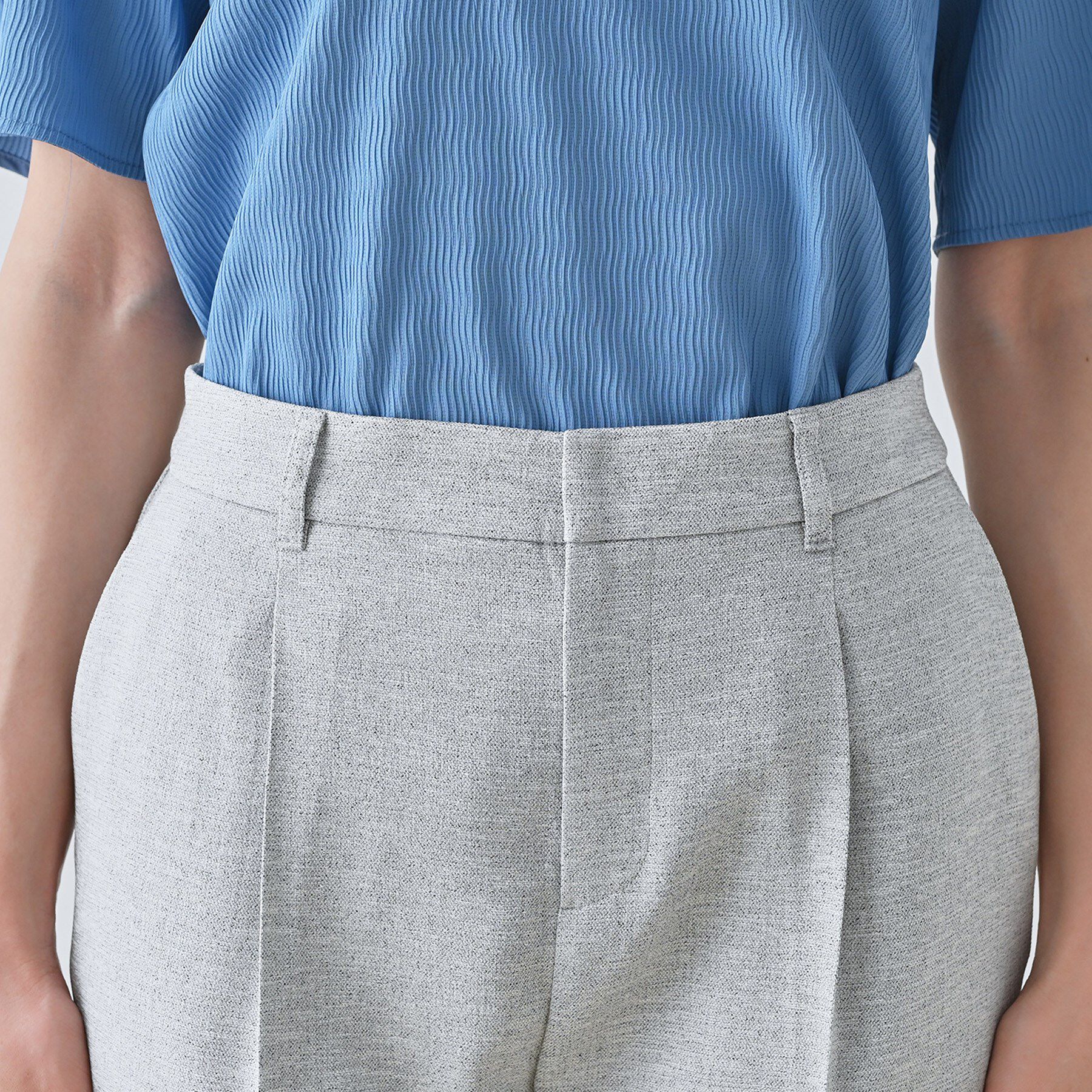 INDIVI「【通勤スーツ】ドライタッチテーパードパンツ」|スーツ|