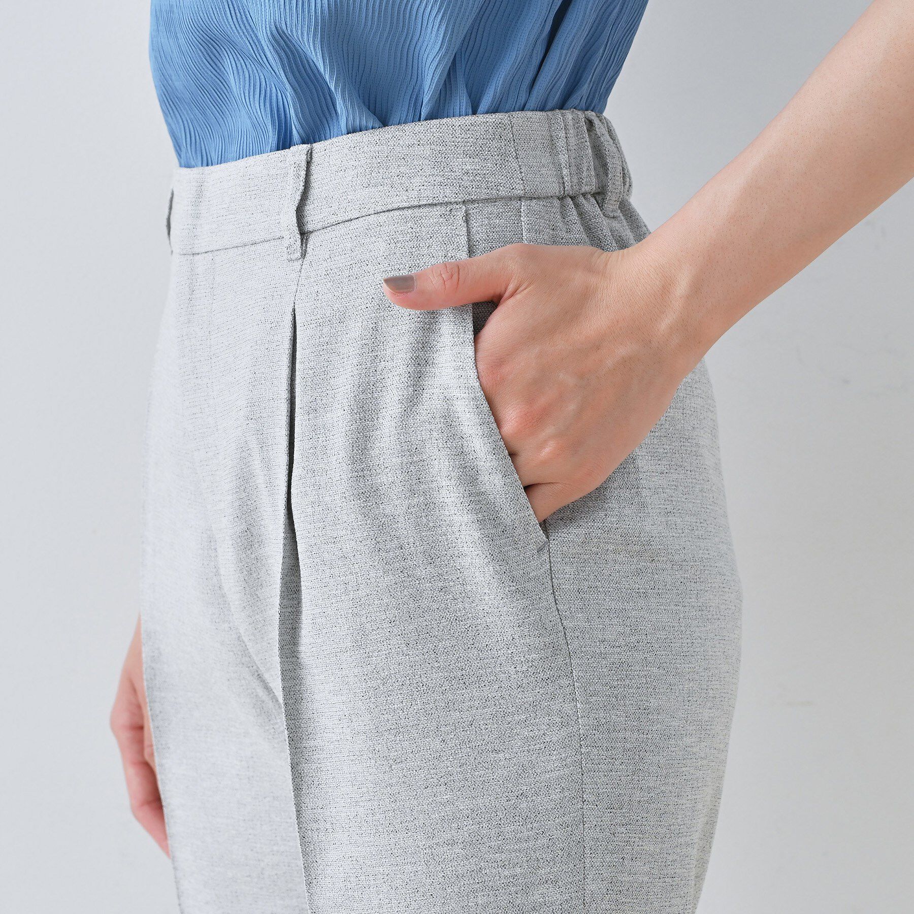 INDIVI「【通勤スーツ】ドライタッチテーパードパンツ」|スーツ|