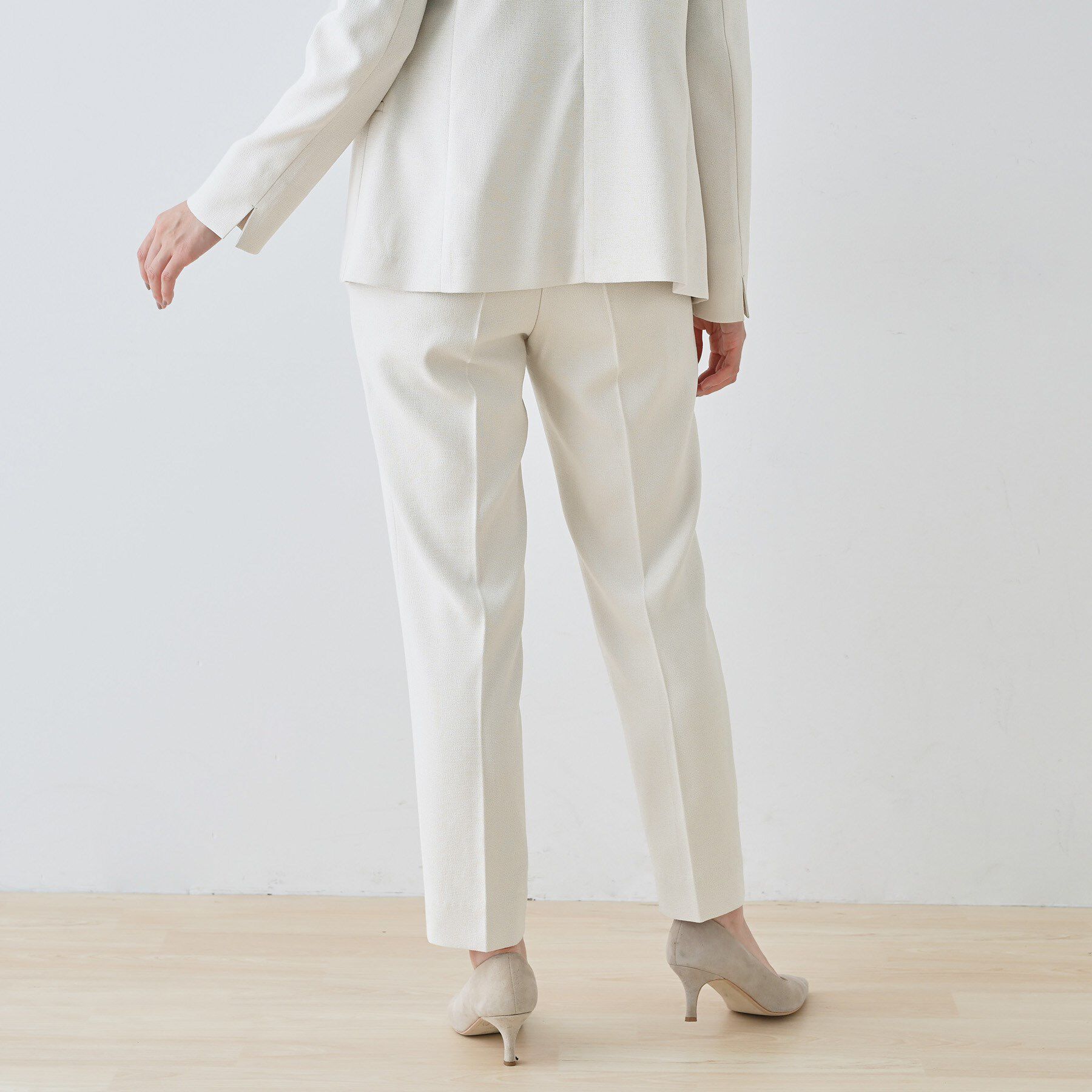 INDIVI「【通勤スーツ】ドライタッチテーパードパンツ」|スーツ|