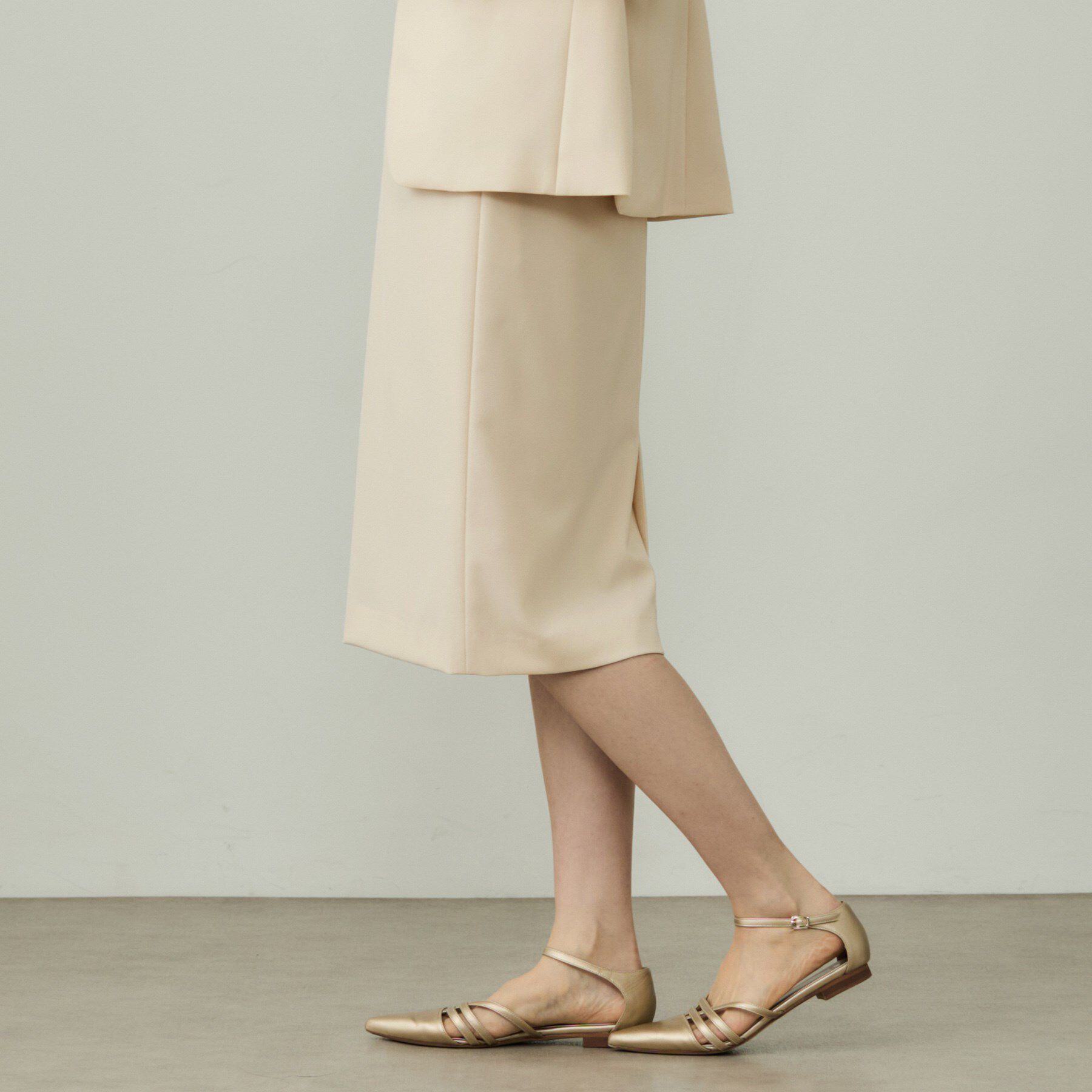 INDIVI「【洗える／UVケア】ストレッチ ストレートスカート」|スカート|