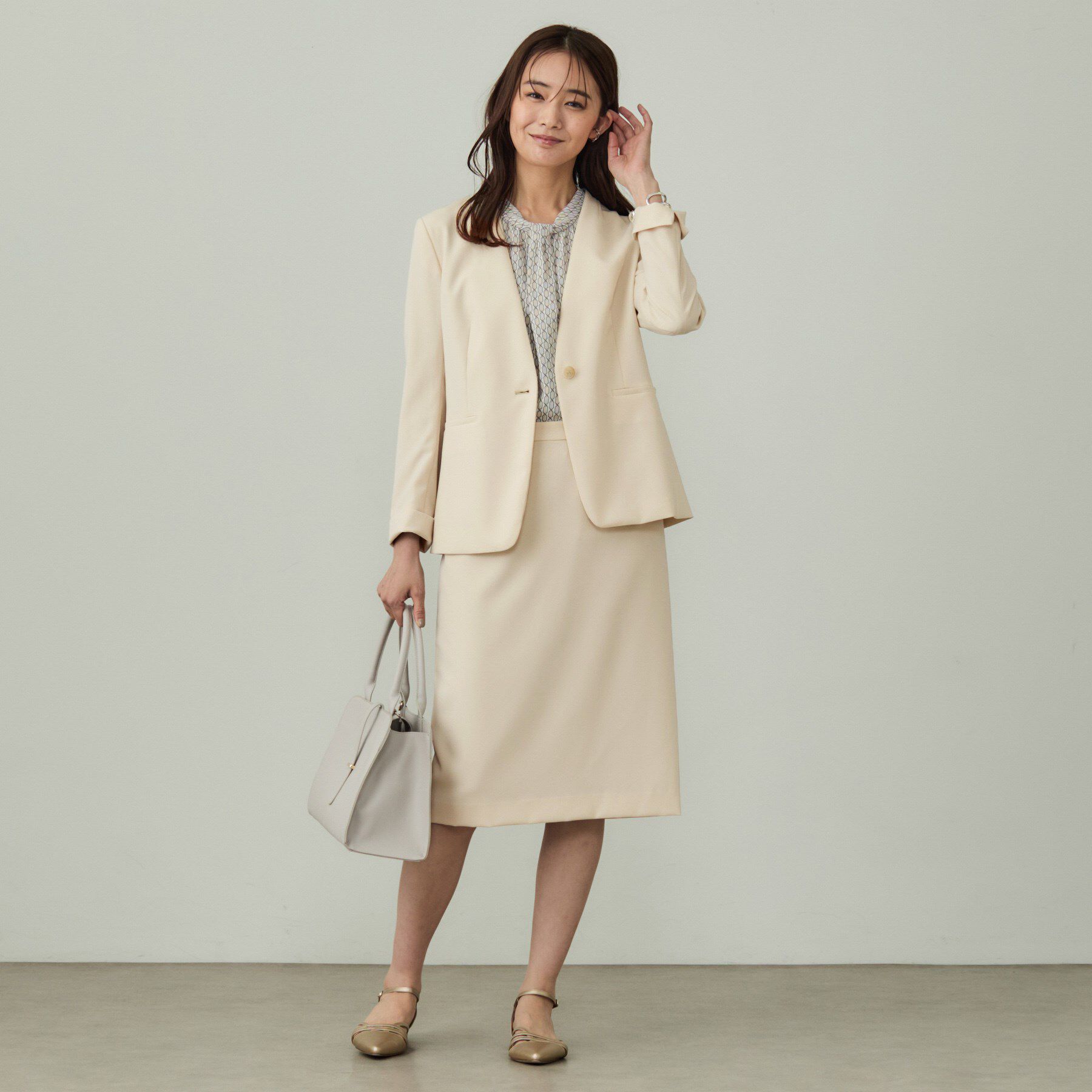 INDIVI「【洗える／UVケア】ストレッチ ストレートスカート」|スカート|