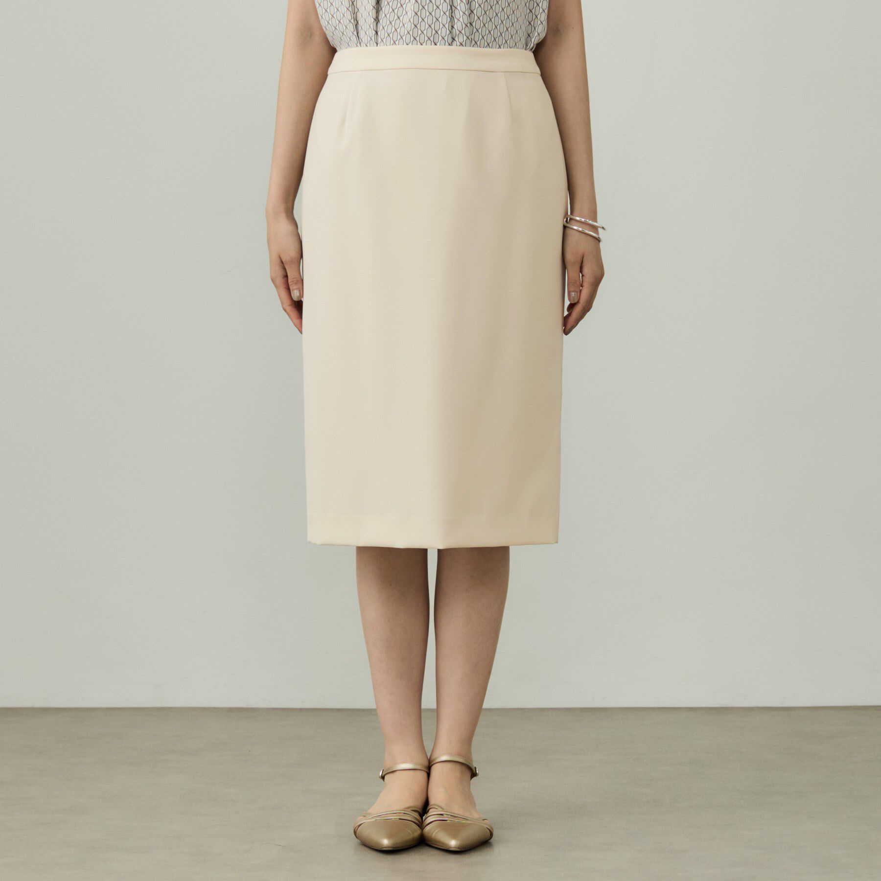 INDIVI「【洗える／UVケア】ストレッチ ストレートスカート」|スカート|