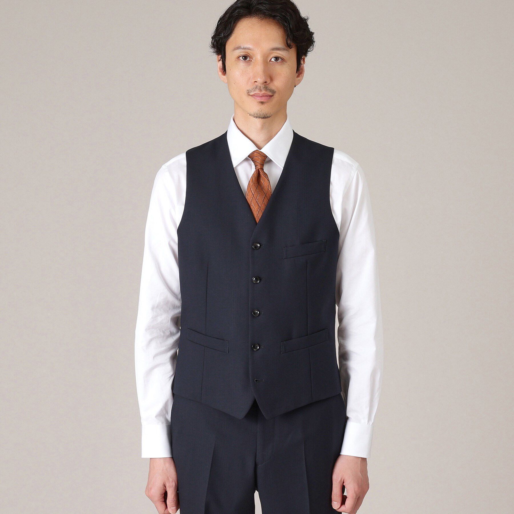 TAKEO KIKUCHI「【THE FLAGSHIP】シャドー番千鳥 べスト」|スーツ|