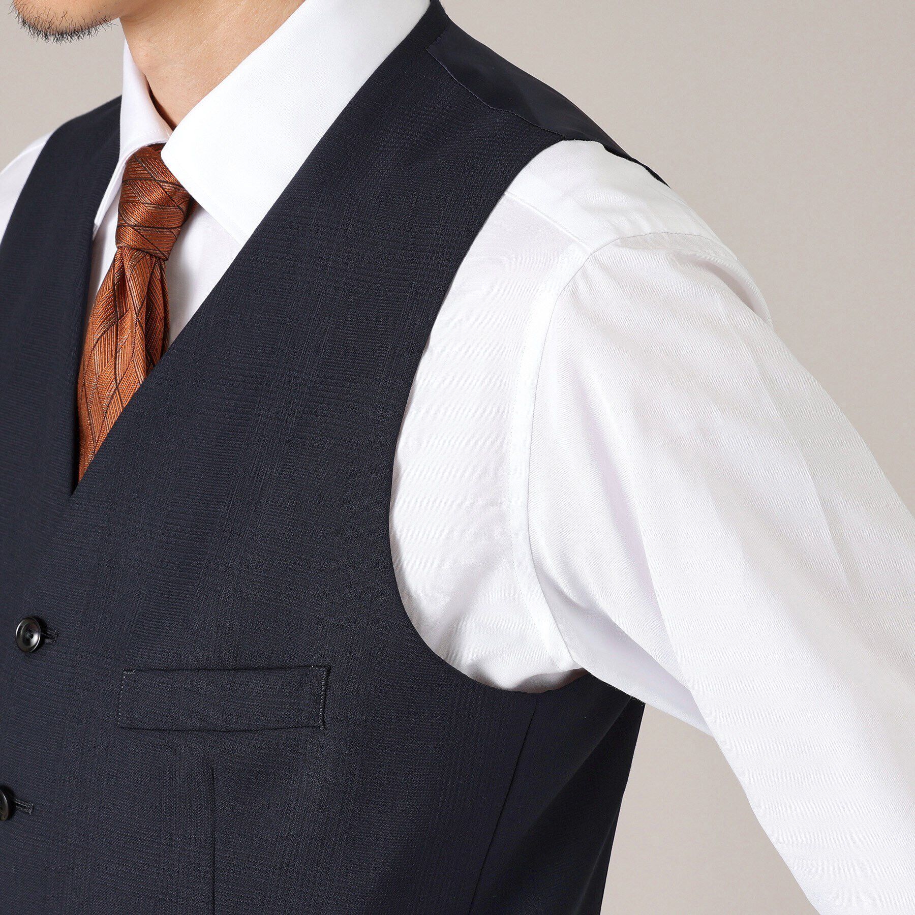 TAKEO KIKUCHI「【THE FLAGSHIP】シャドー番千鳥 べスト」|スーツ|