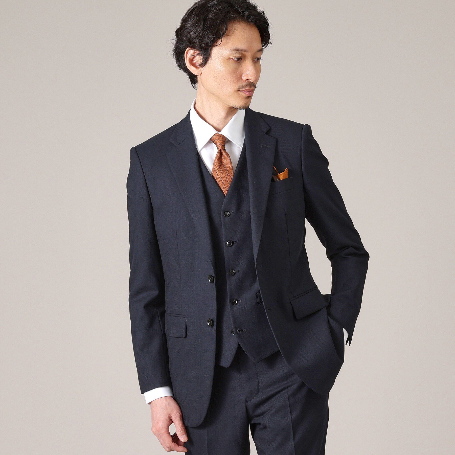 TAKEO KIKUCHI「【THE FLAGSHIP】シャドー番千鳥 べスト」|スーツ|