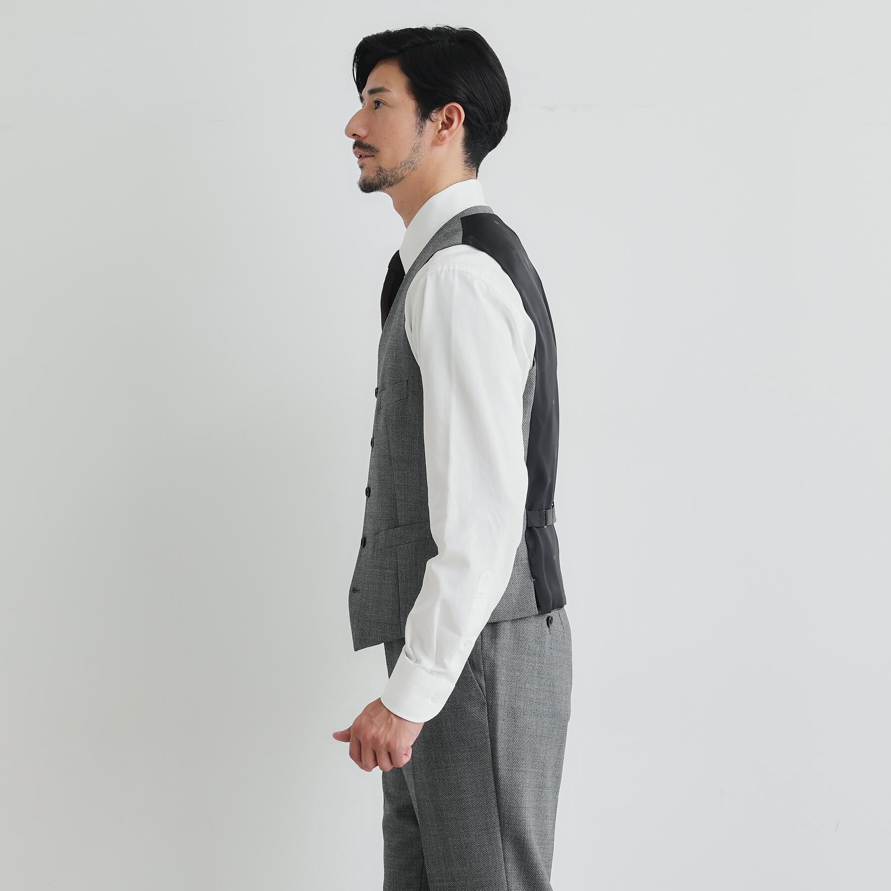 TAKEO KIKUCHI「鱗紋 ベスト」|スーツ|