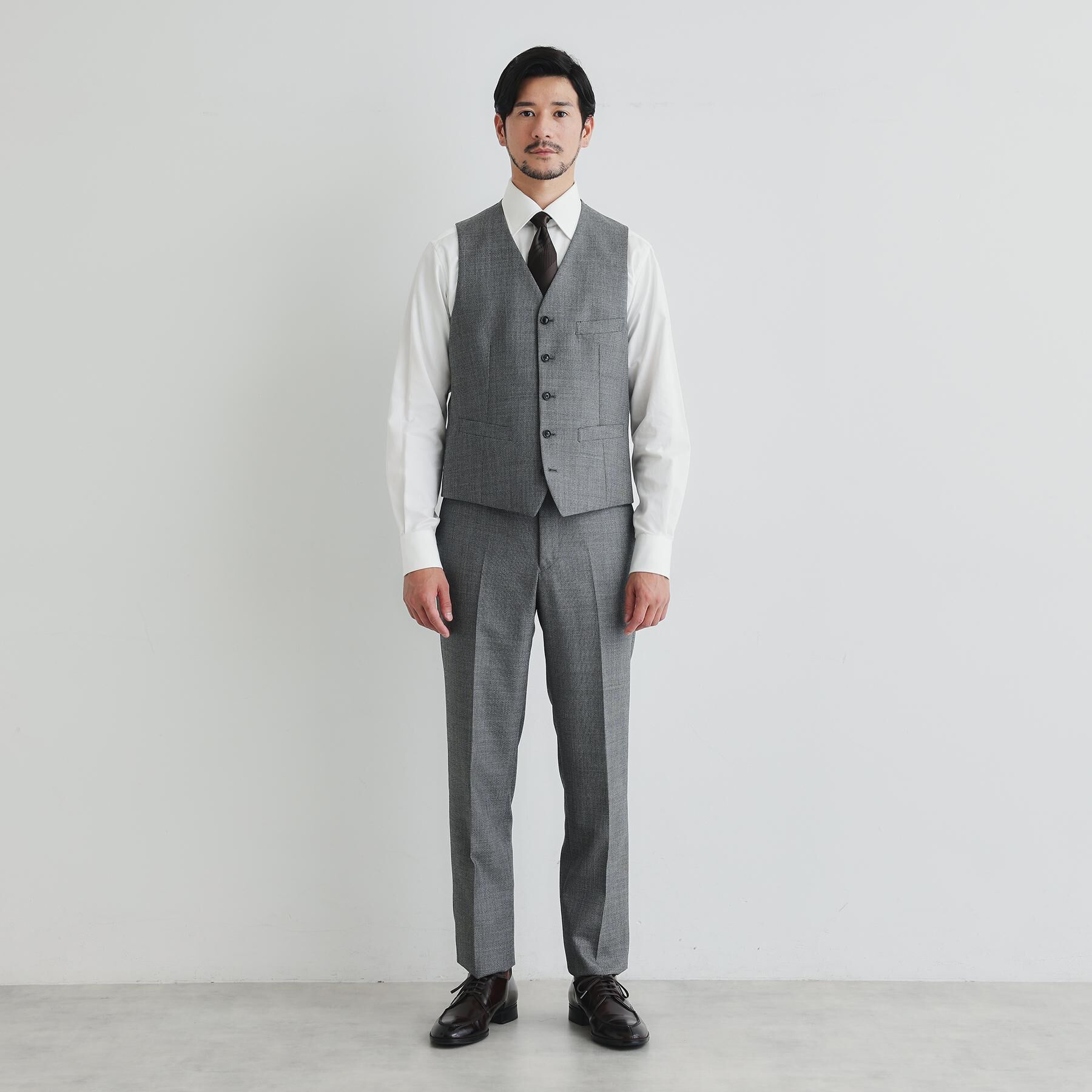 TAKEO KIKUCHI「鱗紋 ベスト」|スーツ|